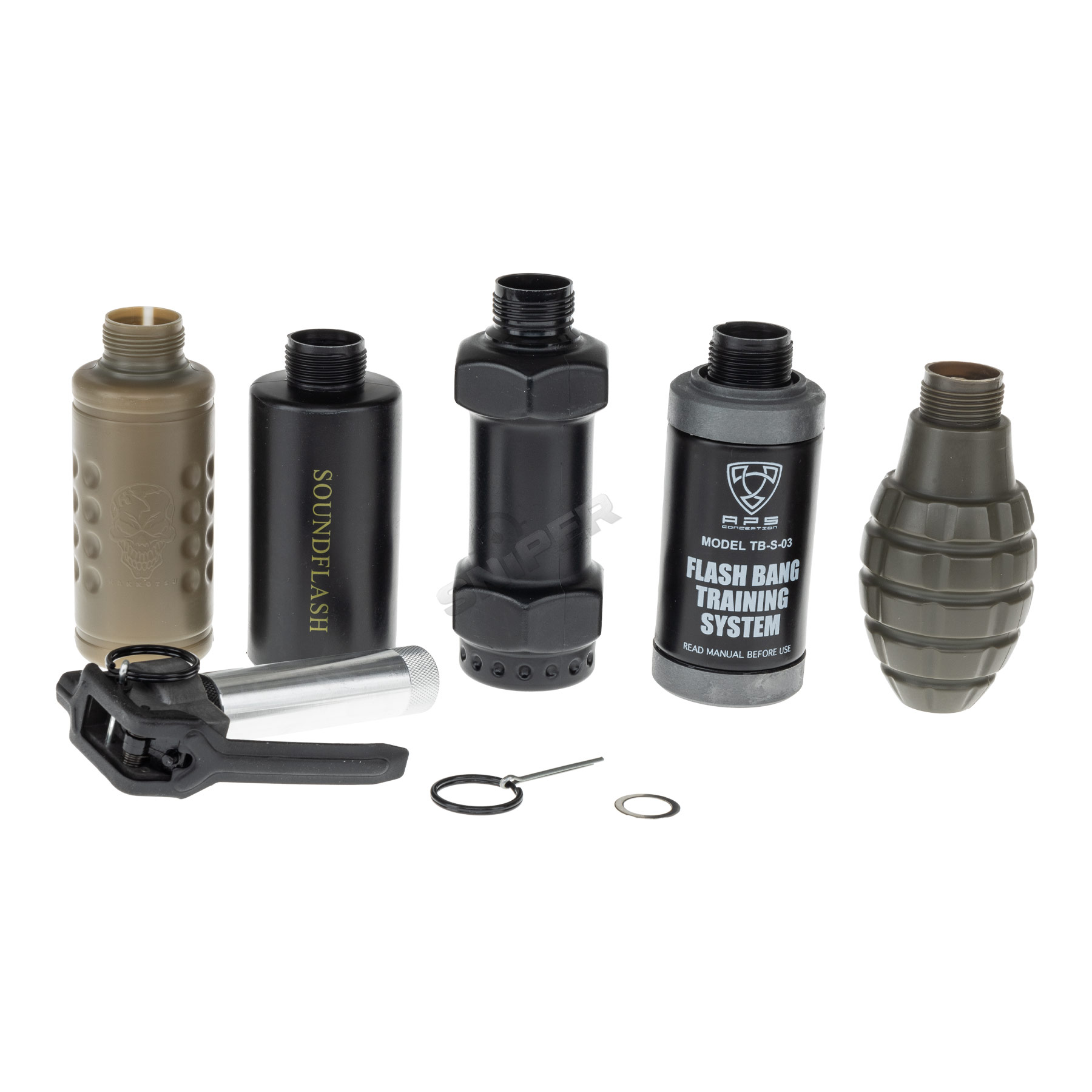 Hakkotsu Thunder B Grenade Set, 5er Pack