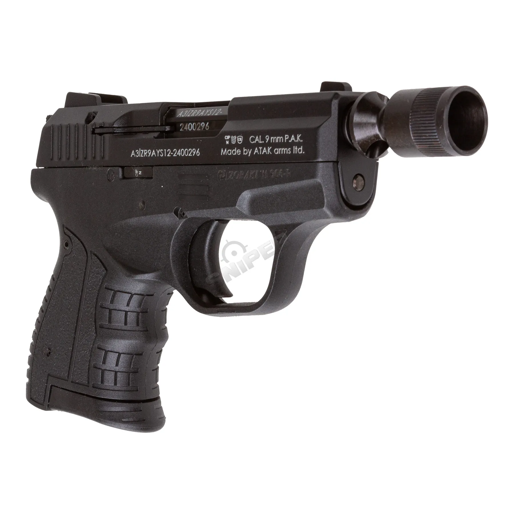 Zoraki 906 9mm P.A.K. Schreckschusspistole, Black