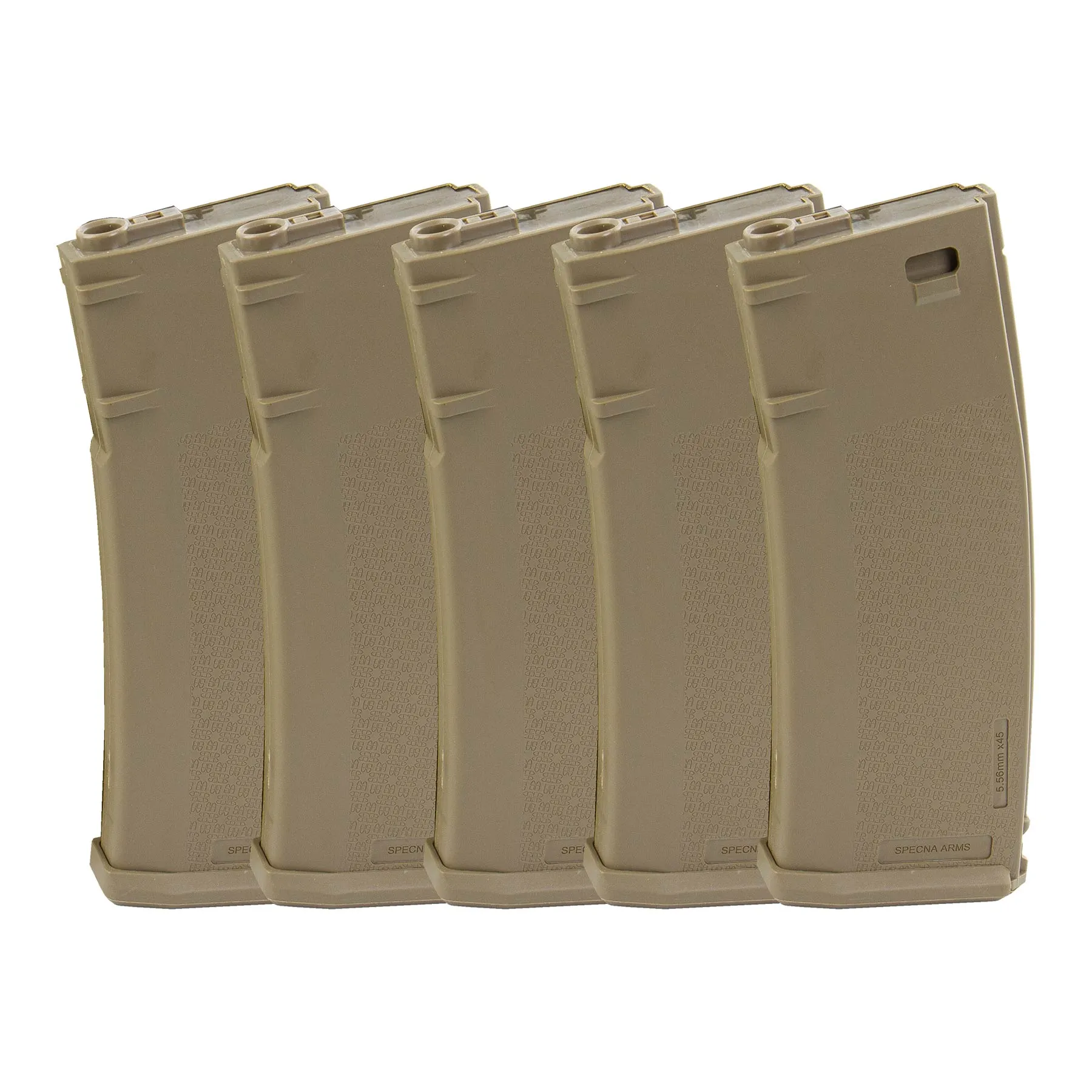 M4 Magazin S-Mag Midcap 120rds, 5er Pack, Tan
