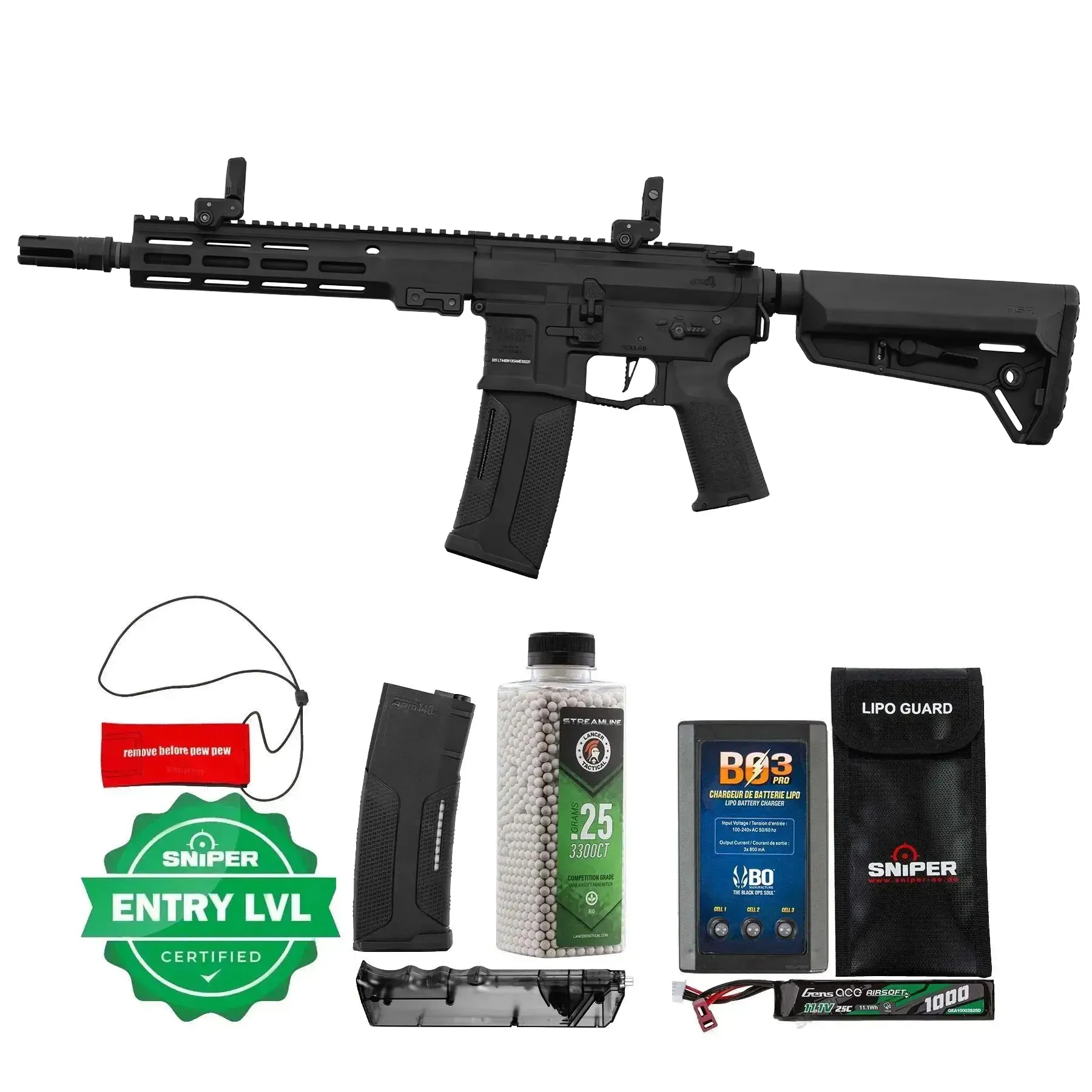 Einsteiger Set #1 - Lancer LT-44 10" Gen4 w/ Nebula II ETU, Black