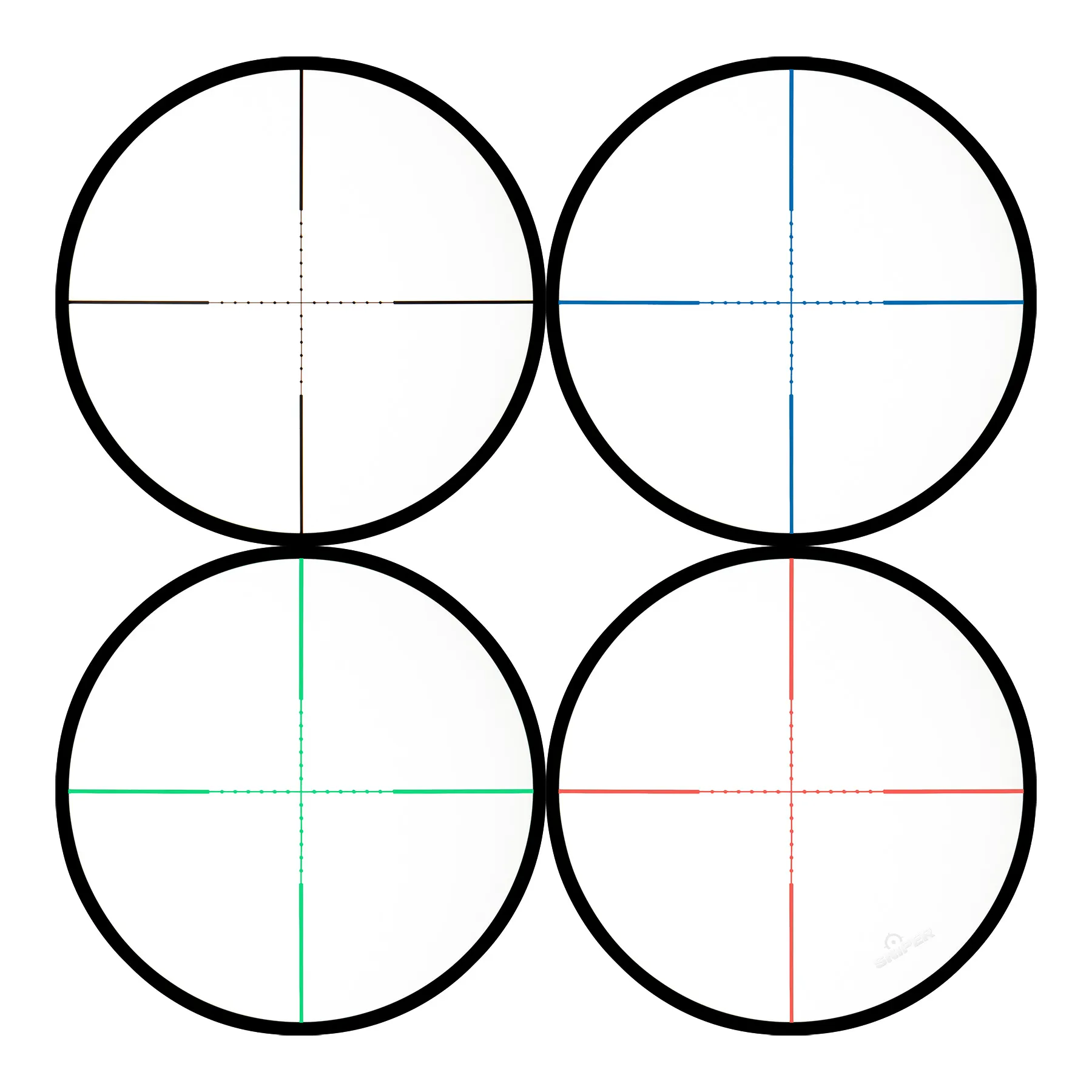 3-12x40 Scope, red/green/blue