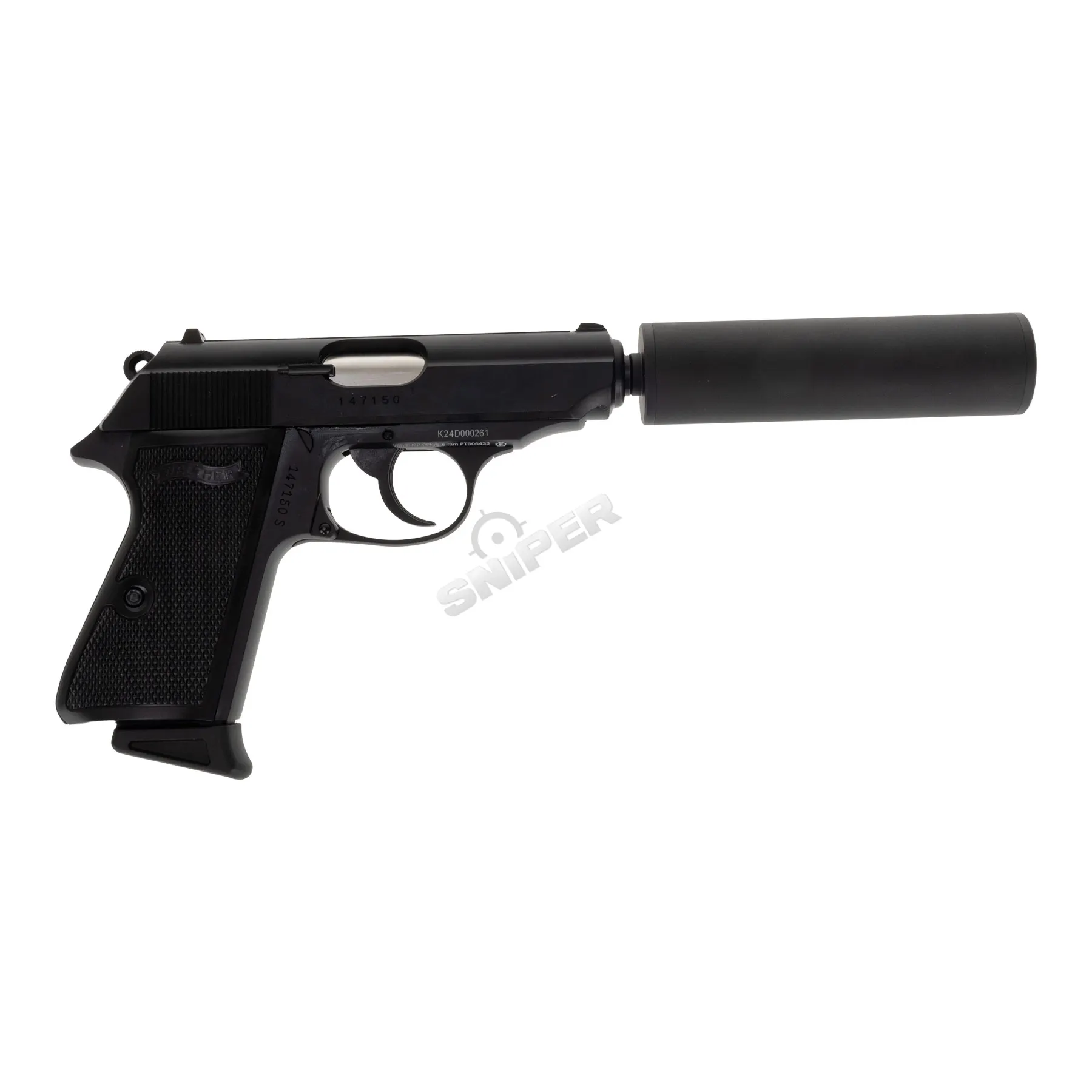 Walther PPK/S Kit GBB Softair Pistole, Black Walther PPK/S Kit GBB Softair Pistole, Black