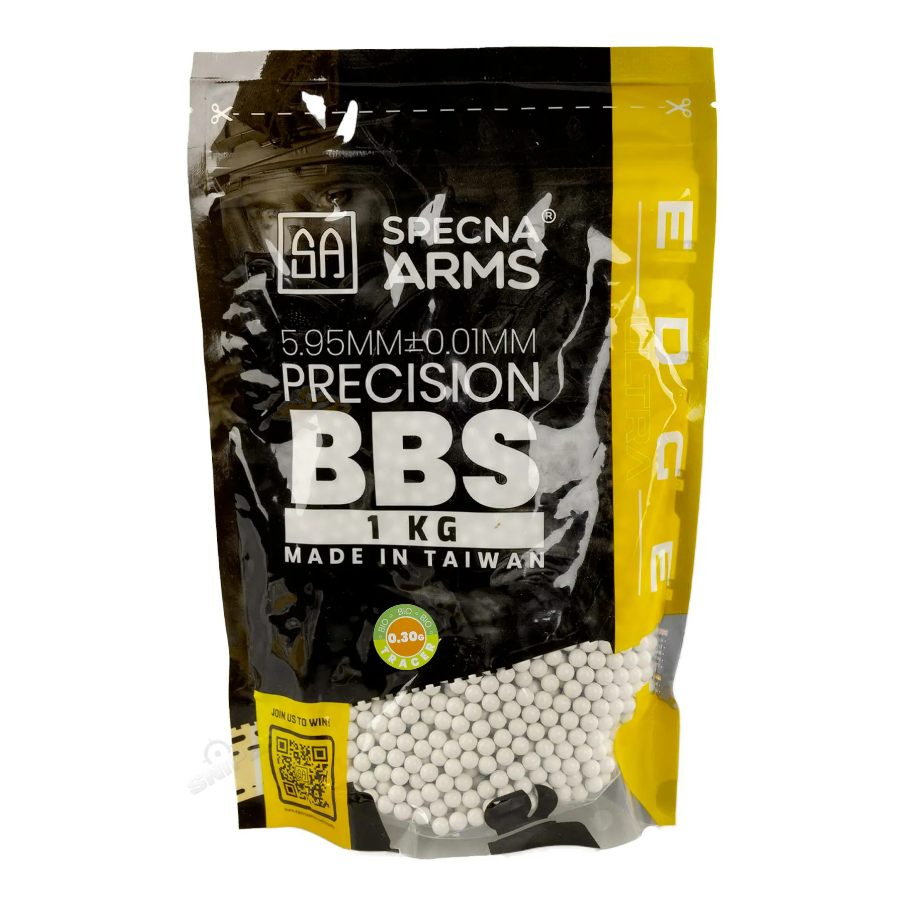 Specna Arms Edge Ultra 0,30g Green Tracer Bio BBs, 1kg Beutel