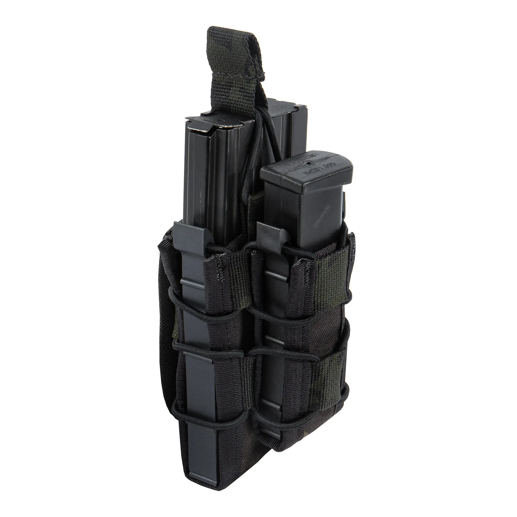 Triple Open Top Magazin Pouch, Multicam Black