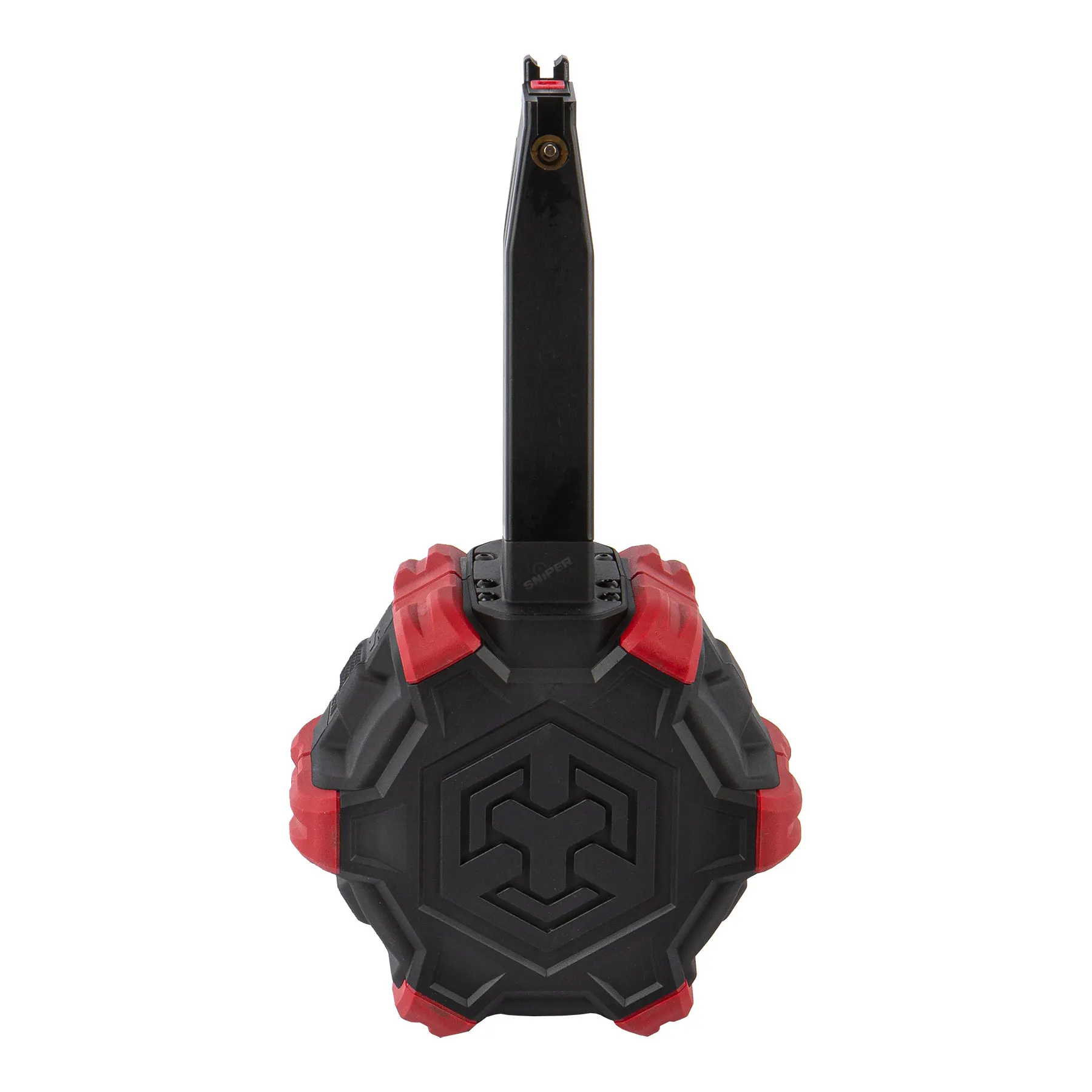 Hi Capa Drum Mag GBB, 350rds., black / red Hi Capa Drum Mag GBB, 350rds., black / red