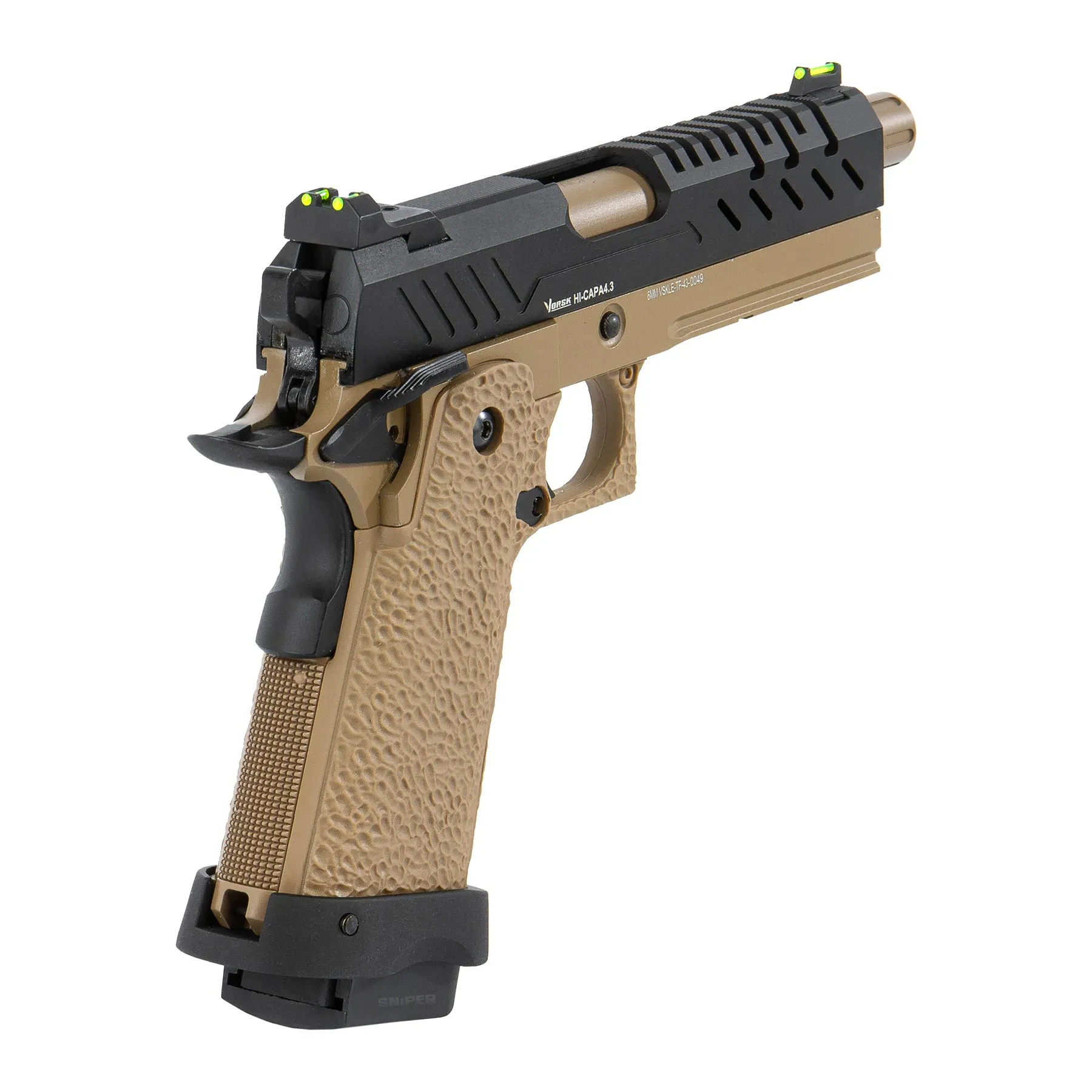 Vorsk Hi-Capa 4.3 Tan GBB Softair Pistole