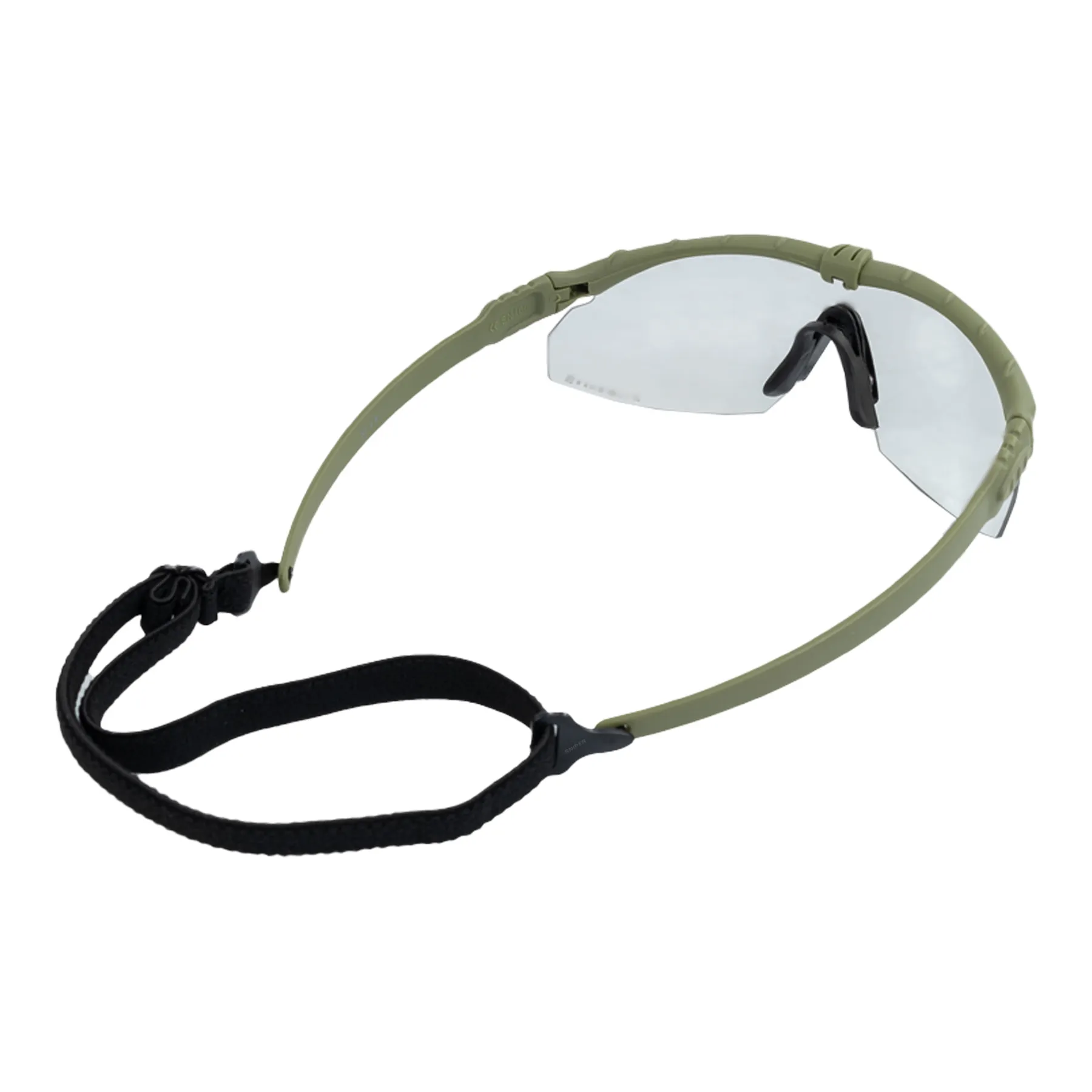 NP Battle Pro´s Schutzbrille Green, Clear Lense
