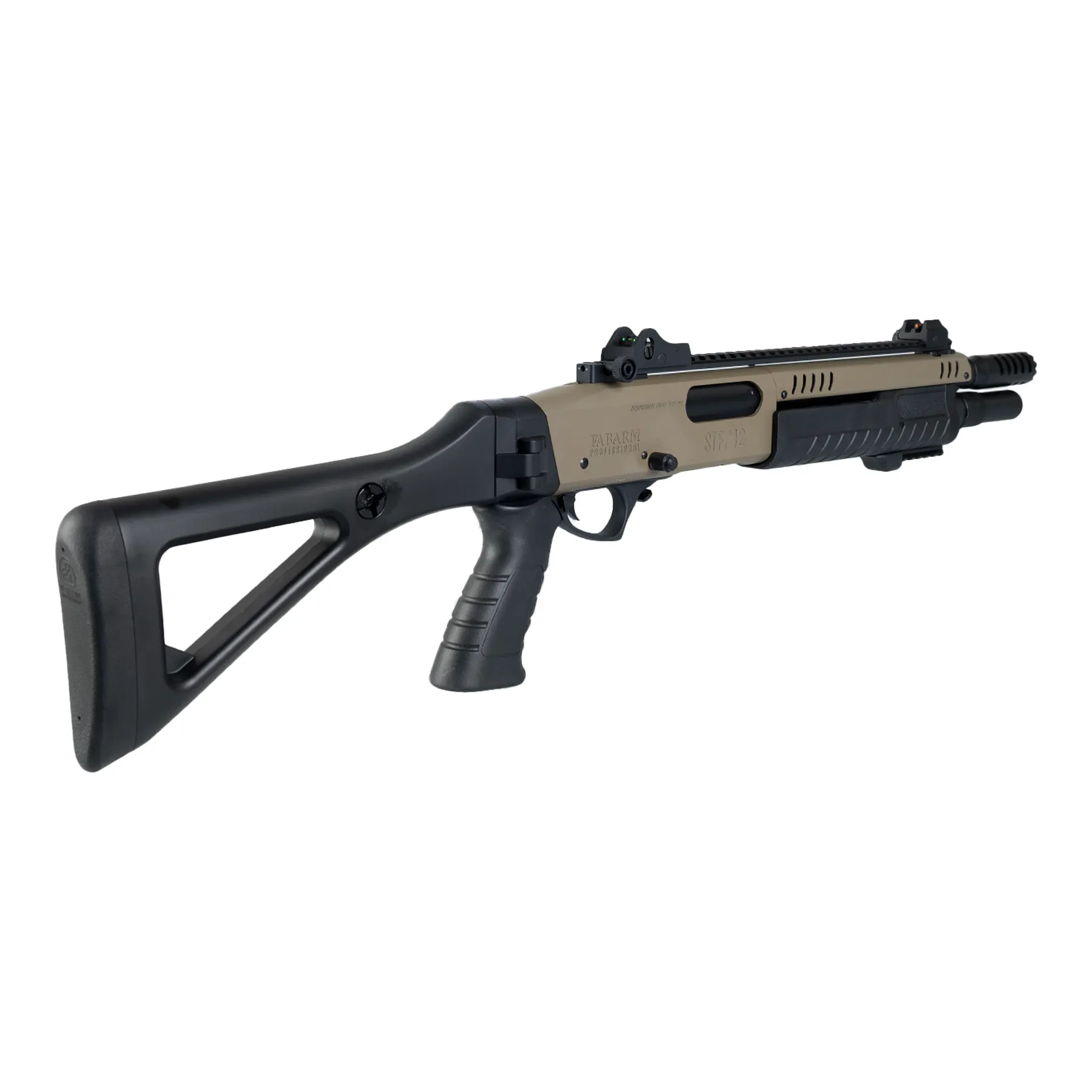Fabarm STF12 Compact 11" Gas Pumpgun, Flat Earth