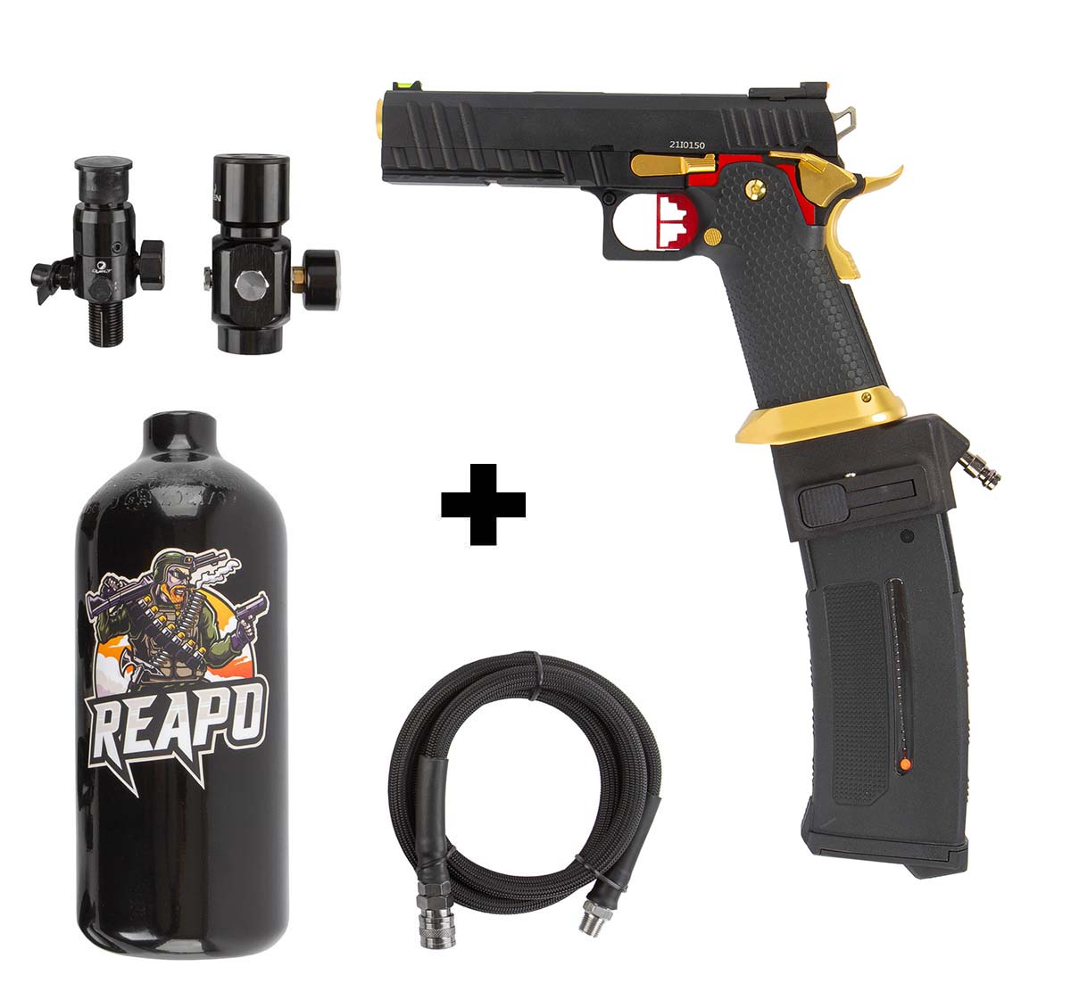 HPA Set HX2002 Hi-Capa 5.1 + Bottle + Creeper US + PTS