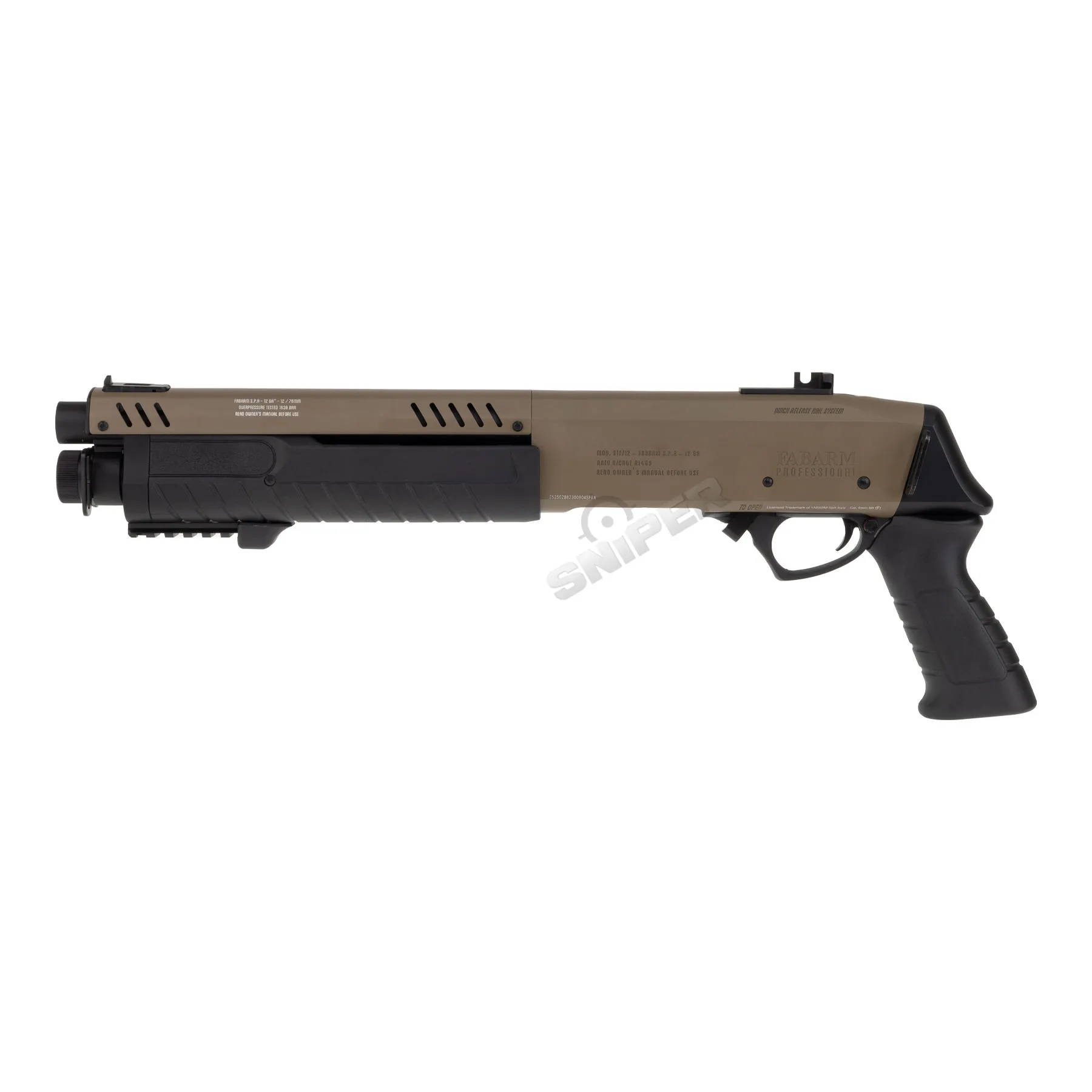 Fabarm STF12 Short Initial 11" Gas Pumpgun, Flat Earth