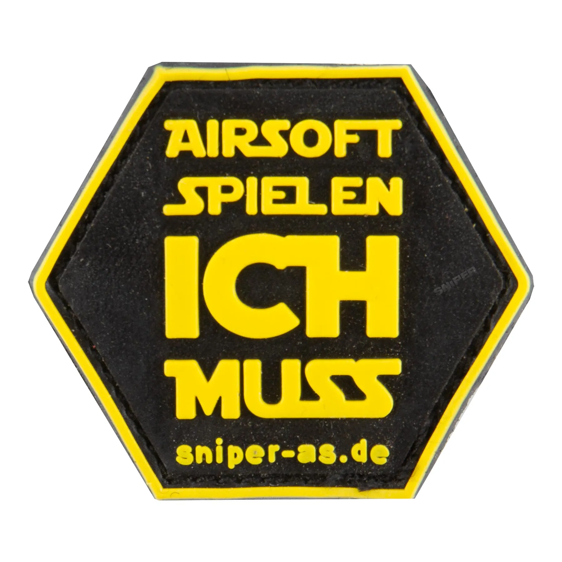 Airsoft Spielen Ich Muss 3D Rubber Patch