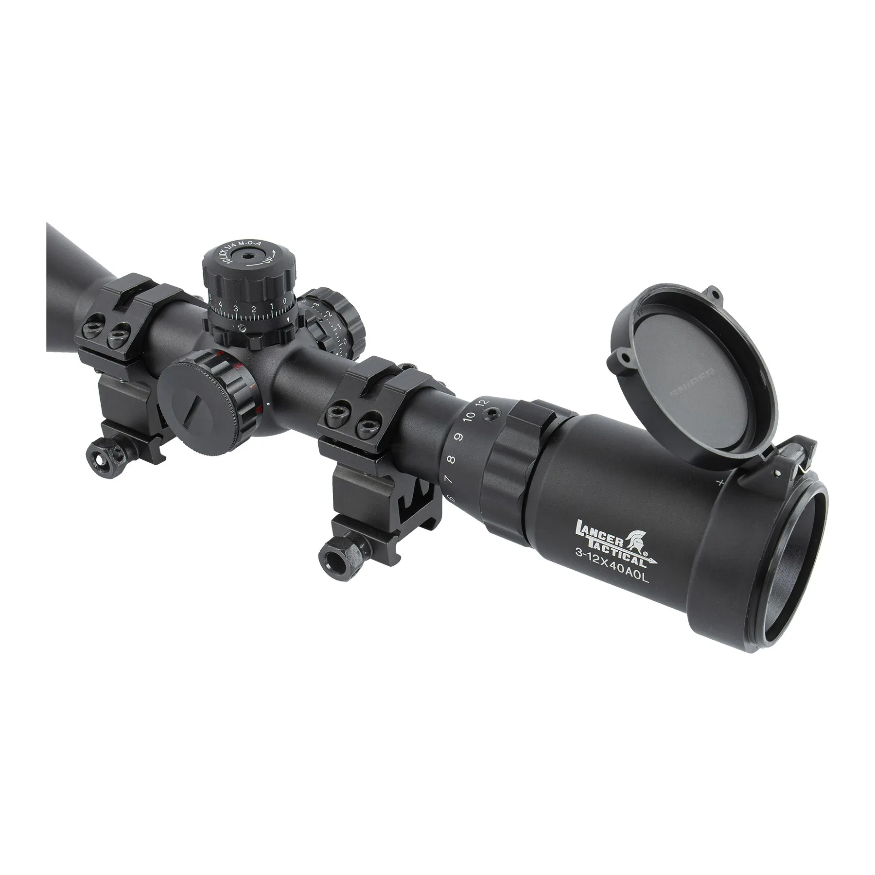 3-12x40 Scope, red/green/blue