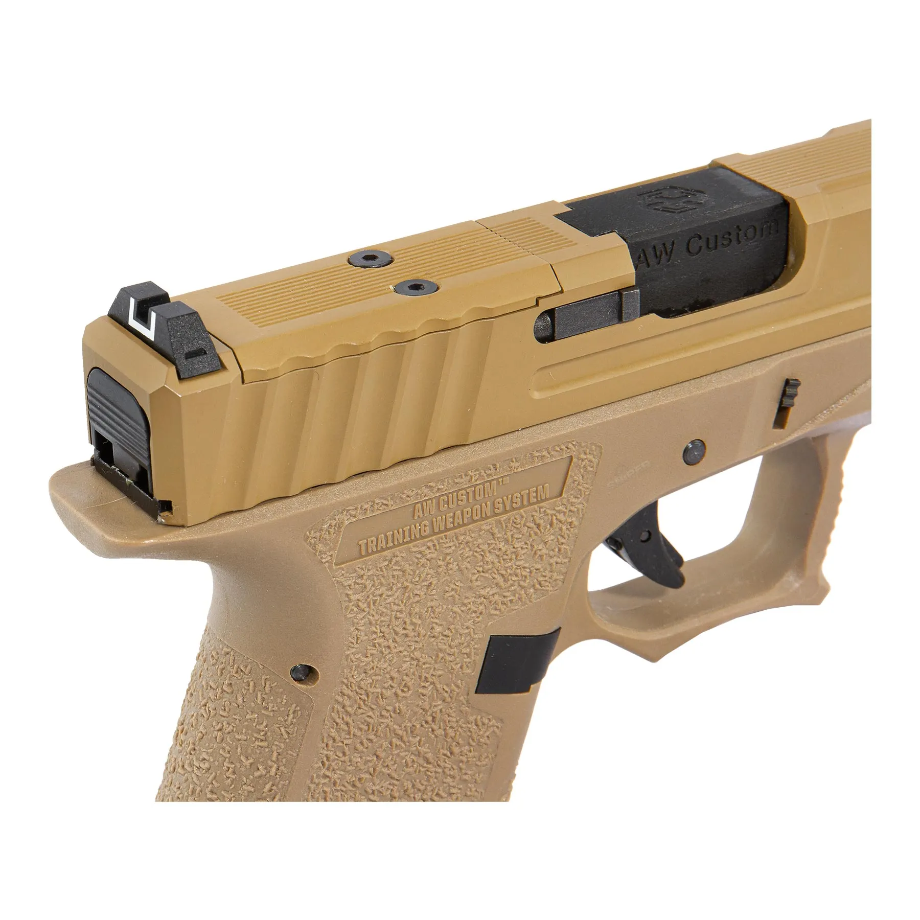 AW Custom VX9 Mod.1 Precut GBB Softair Pistole, FDE