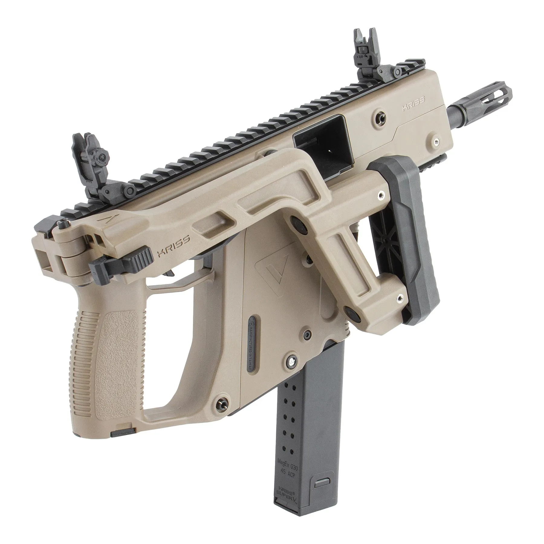 Kriss Vector < 0,5J AEG Softair Gewehr, Dark Earth Kriss Vector < 0,5J AEG Softair Gewehr, Dark Earth