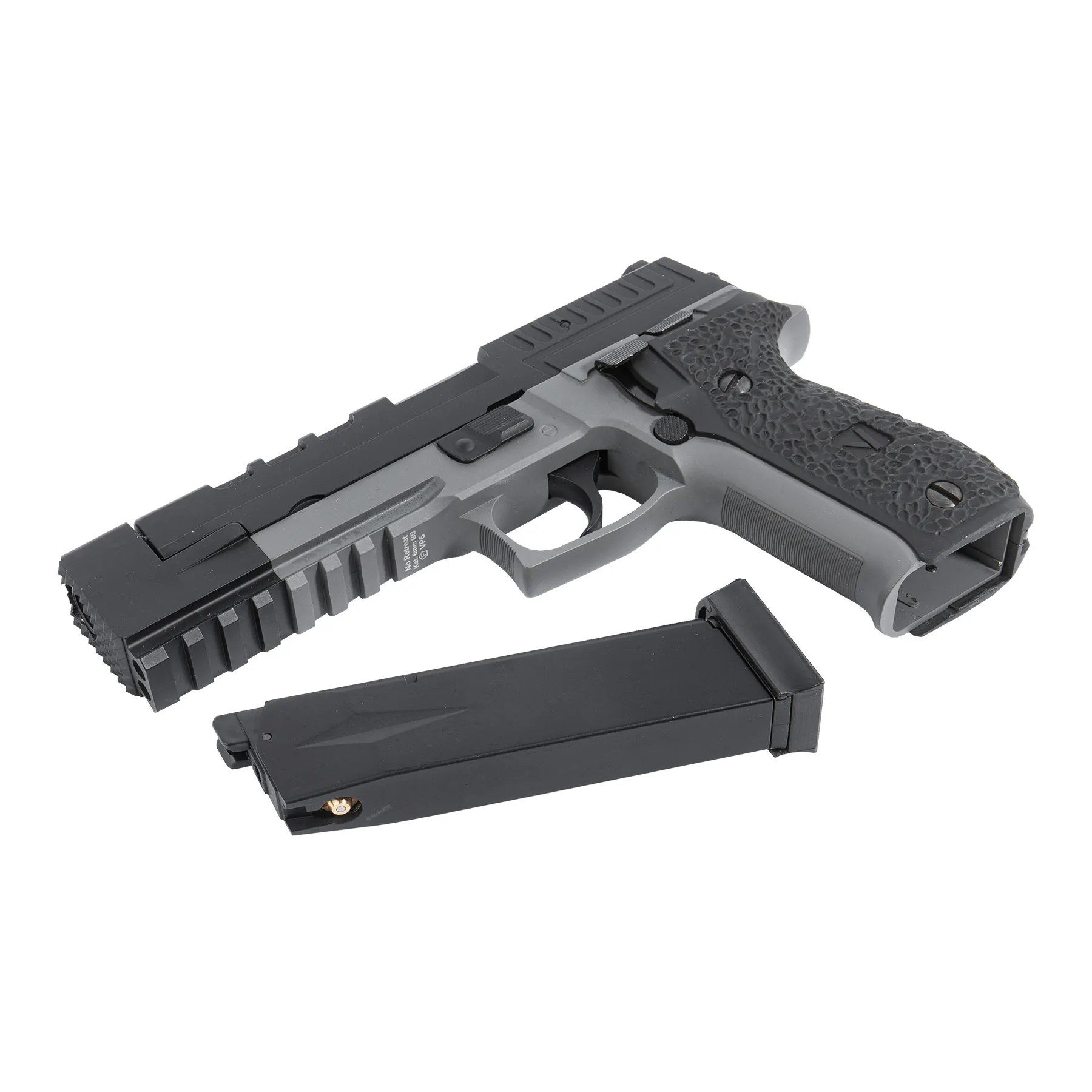 Vorsk VP-26X Softair Pistole GBB, Grey Frame