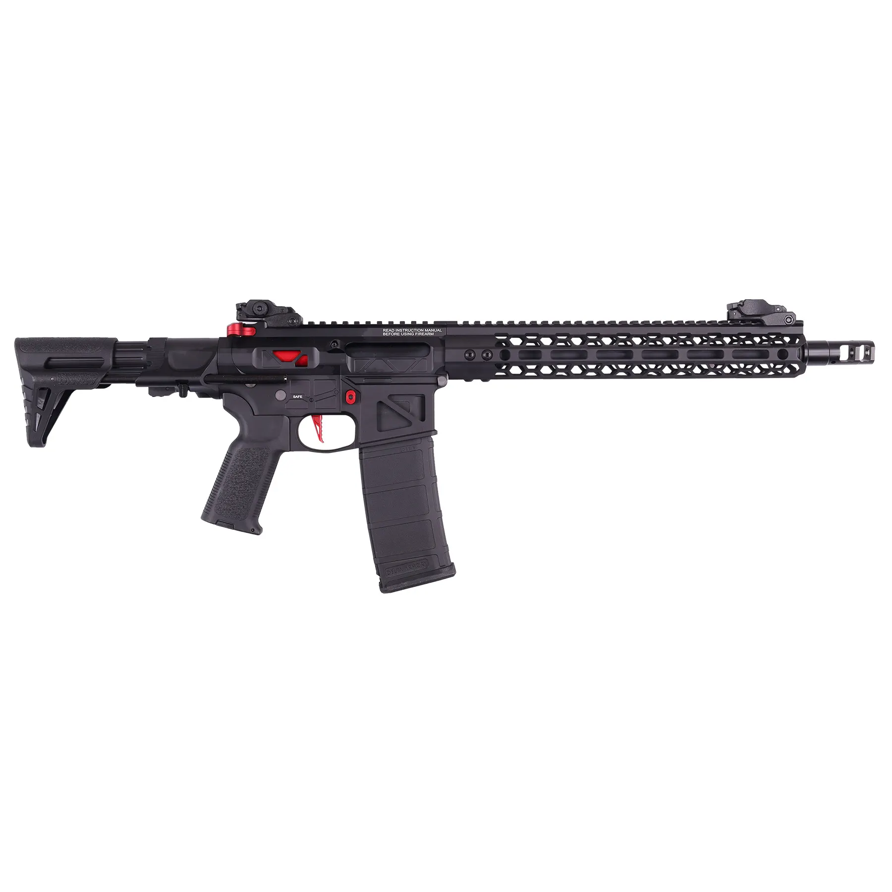 Delta Armory FREYA Skeleton PDW Gen.2 12,5", Black/Red