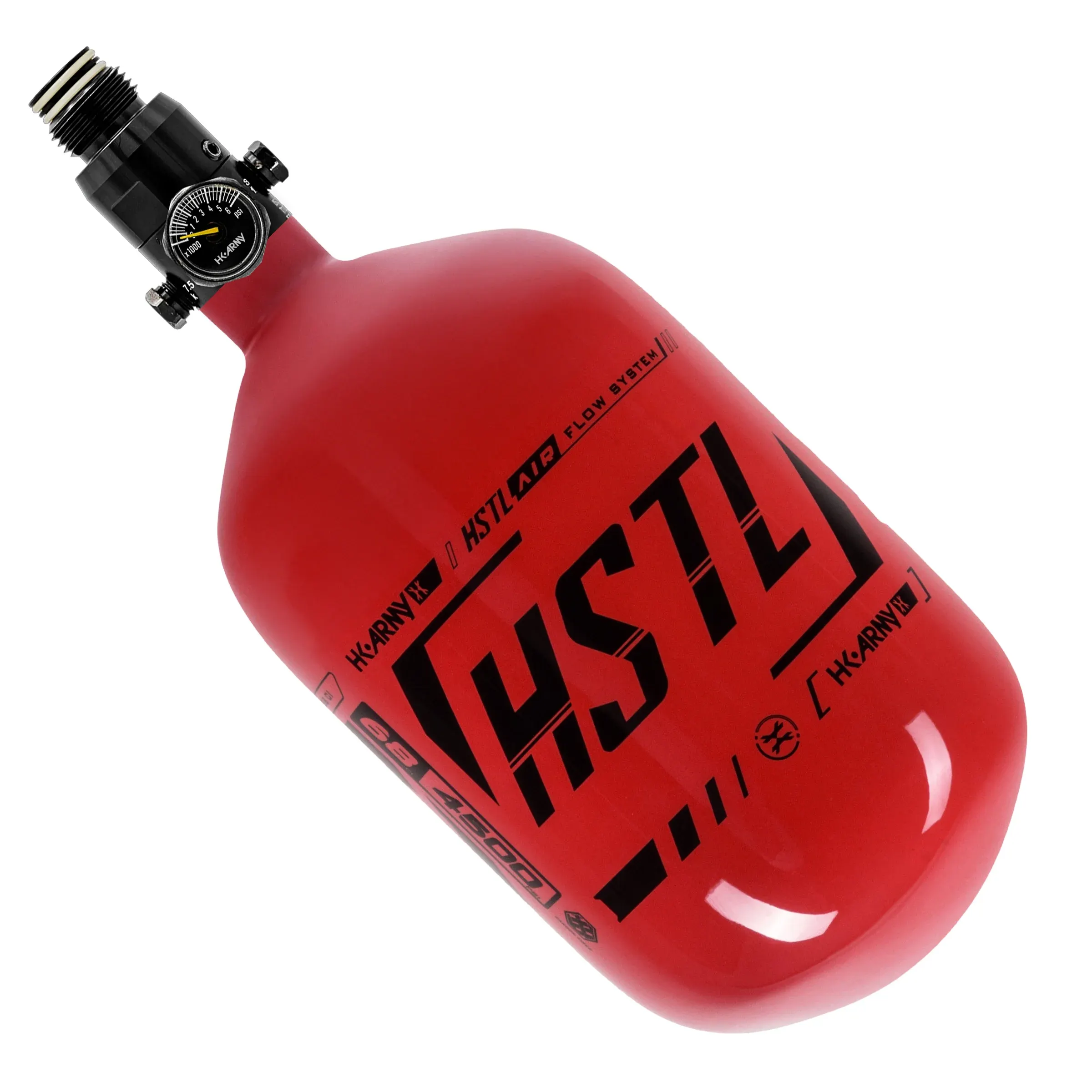 HK Army HSTL Carbon Fiber Tank w/ Regulator 68/4500, Red/Black