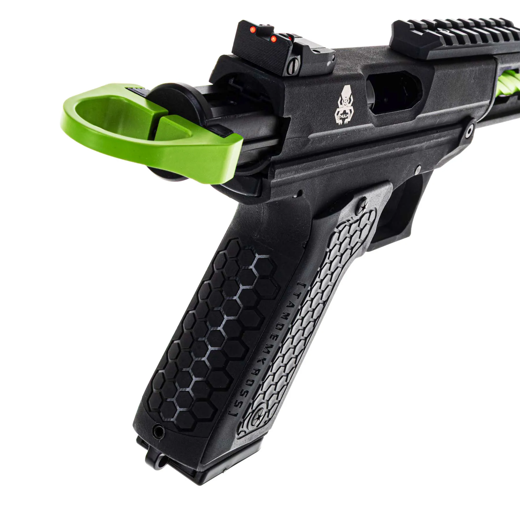 Lancer Tandemkross Cthulhu GBB Softair Pistole, Black/Green