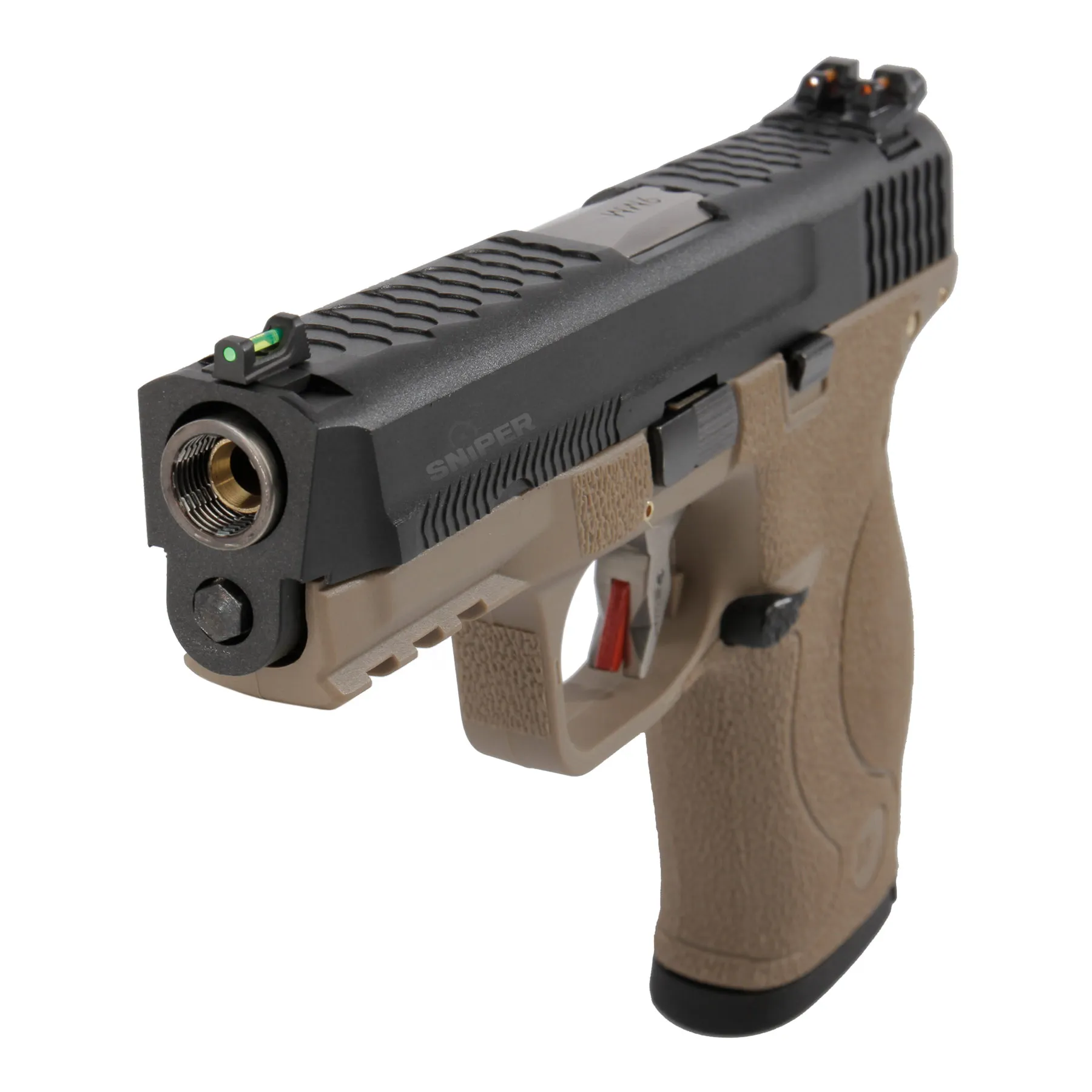 WE WET 05 BK Silver Barrel Full Metal FDE GBB Softair WE WET 05 BK Silver Barrel Full Metal FDE GBB Softair