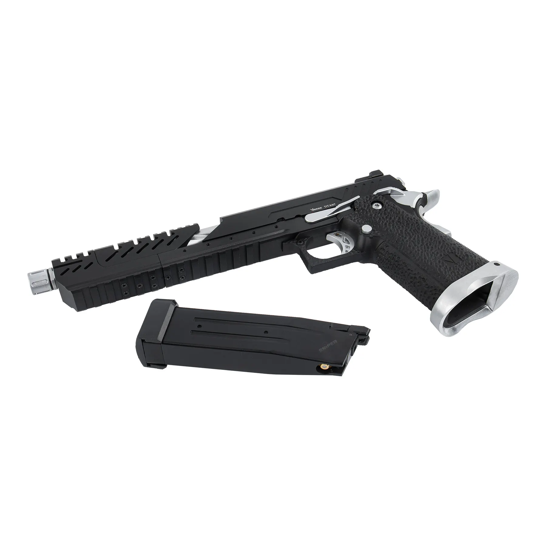 Vorsk Hi-Capa Titan 7, Chrome Match, GBB Vorsk Hi-Capa Titan 7, Chrome Match, GBB