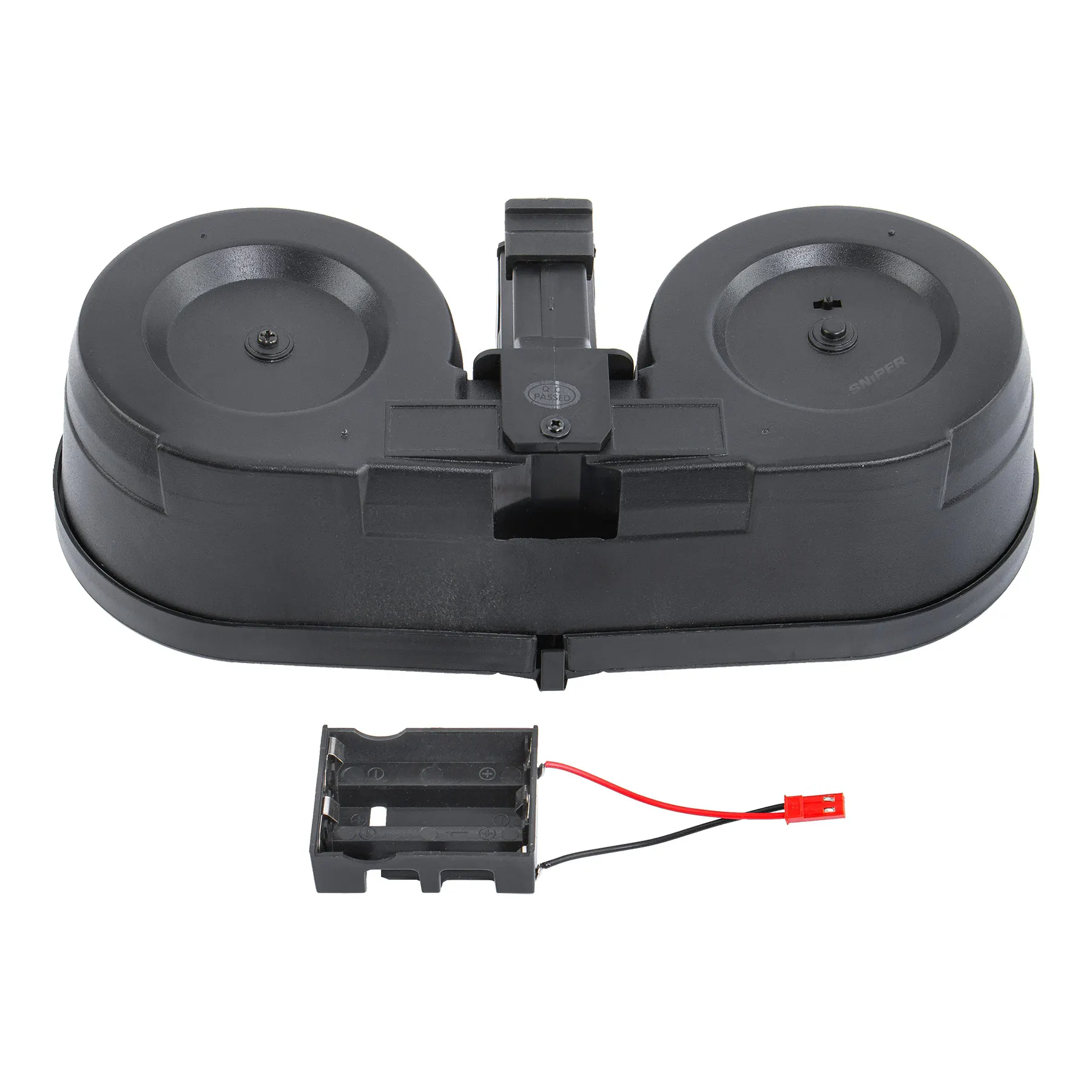 Double Electic Drum Mag für AK, 2500rds, Black Double Electic Drum Mag für AK, 2500rds, Black