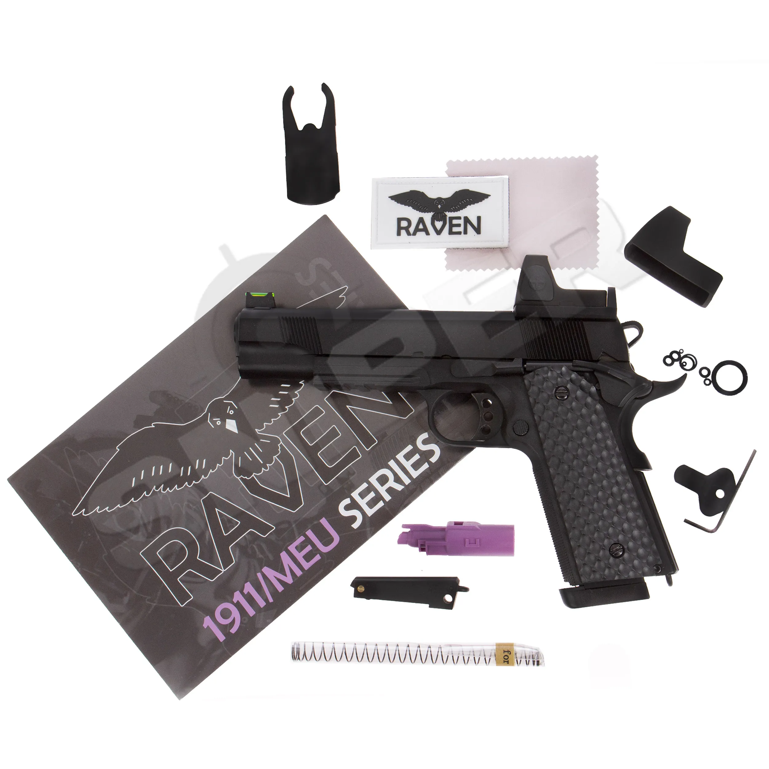 Raven 1911 MEU RMR Railed GBB, Black