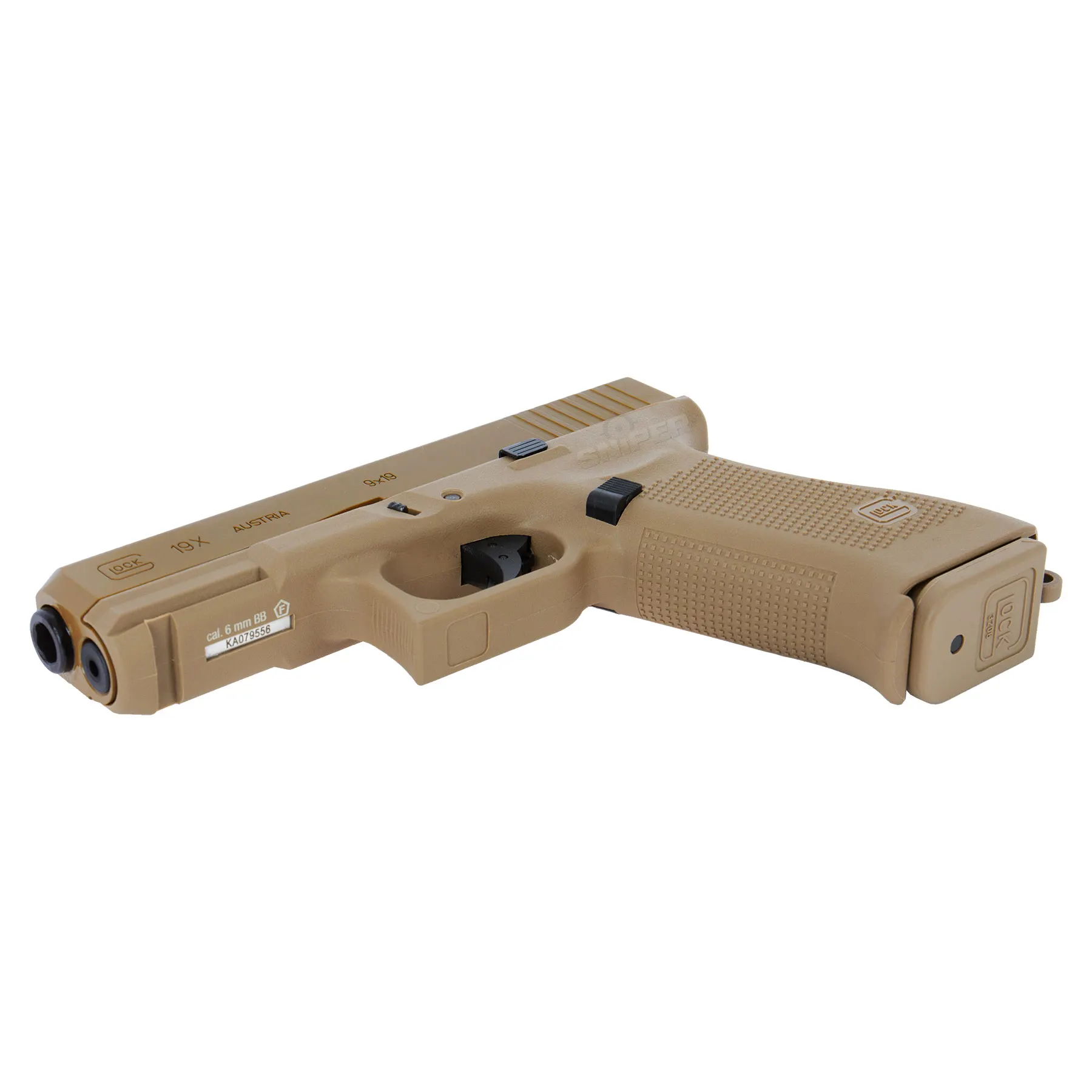 Glock 19X Tan GBB Softair Pistole
