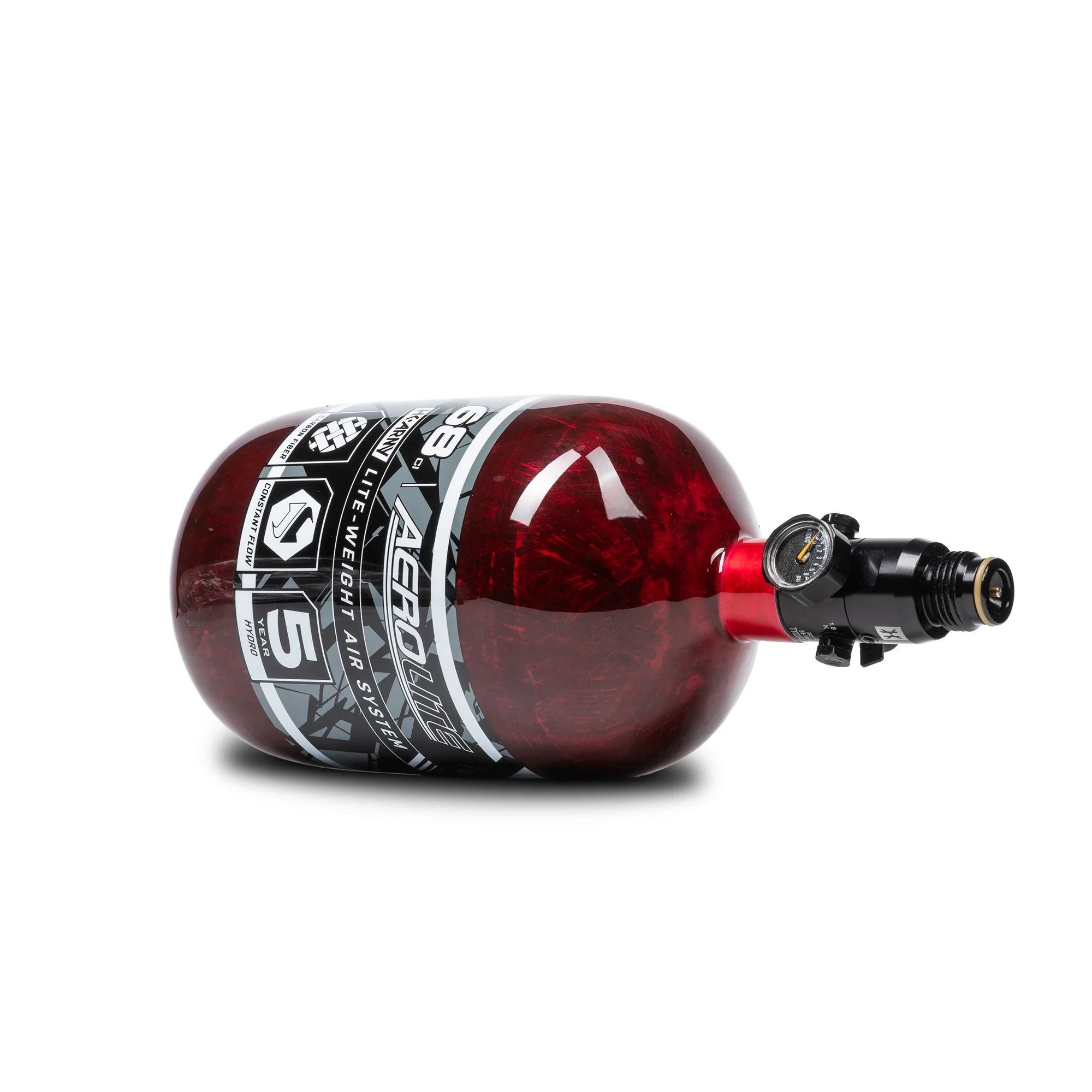 HK Army Aerolite Carbon Fiber Tank w/ Regulator 68/4500, Red