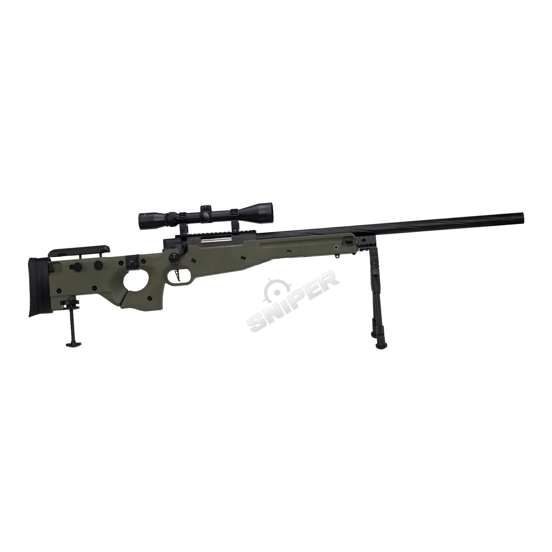 Specna Arms SA-S14 Scharfschützengewehr High-Power w/ Scope & Bipod, Olive Specna Arms SA-S14 Scharfschützengewehr w/ Scope & Bipod, Olive
