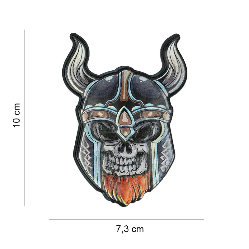 Patch 3D PVC Skull Viking