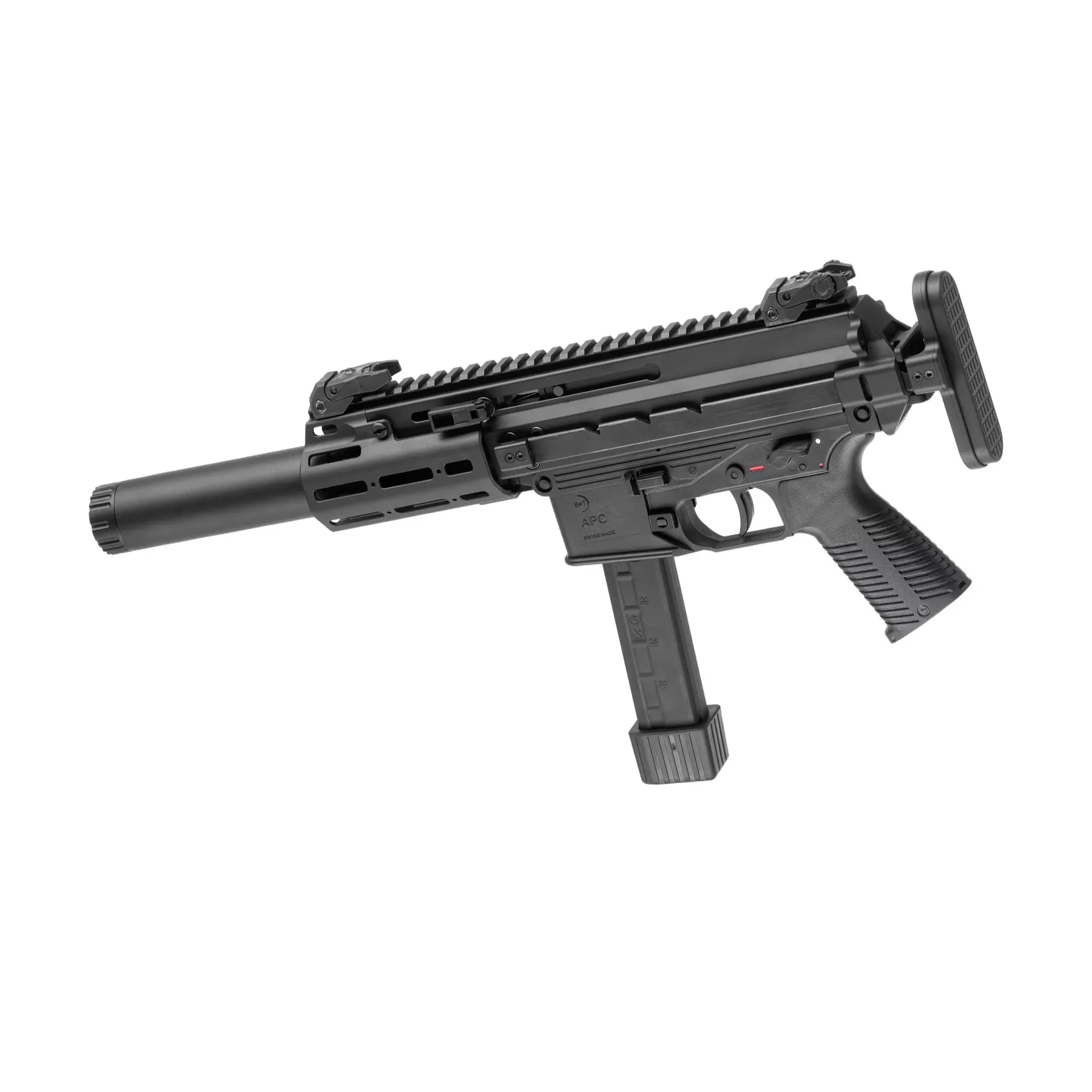B&T Air APC9K SD2 GBB Airsoft Rifle, Black