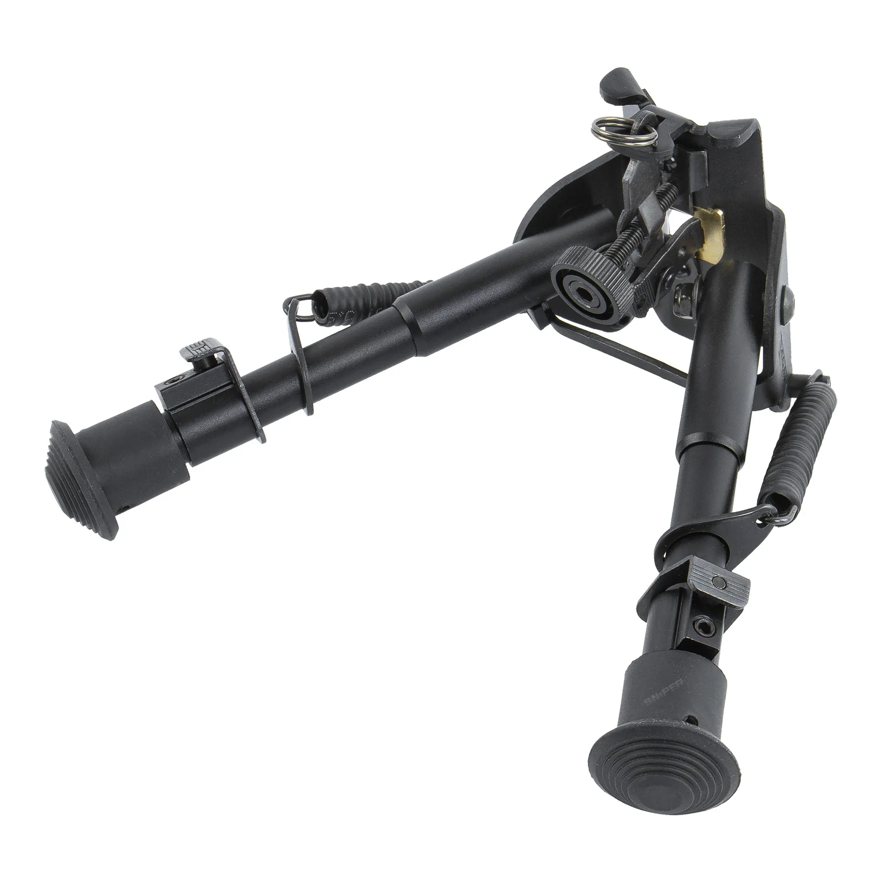 Vector Optics Sling Stud Bipod mit Feder, 6", Schwarz
