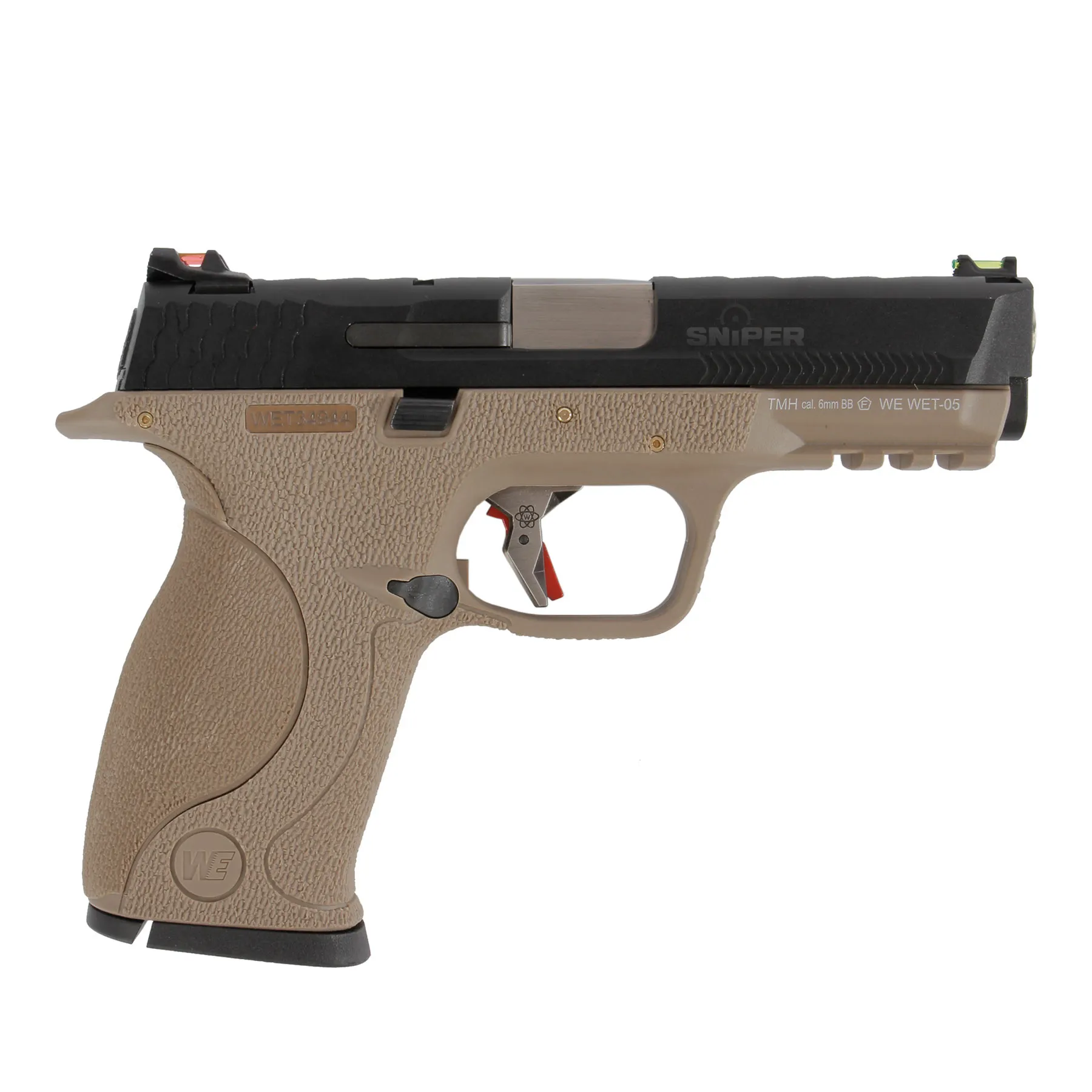 WE WET 05 BK Silver Barrel Full Metal FDE GBB Softair