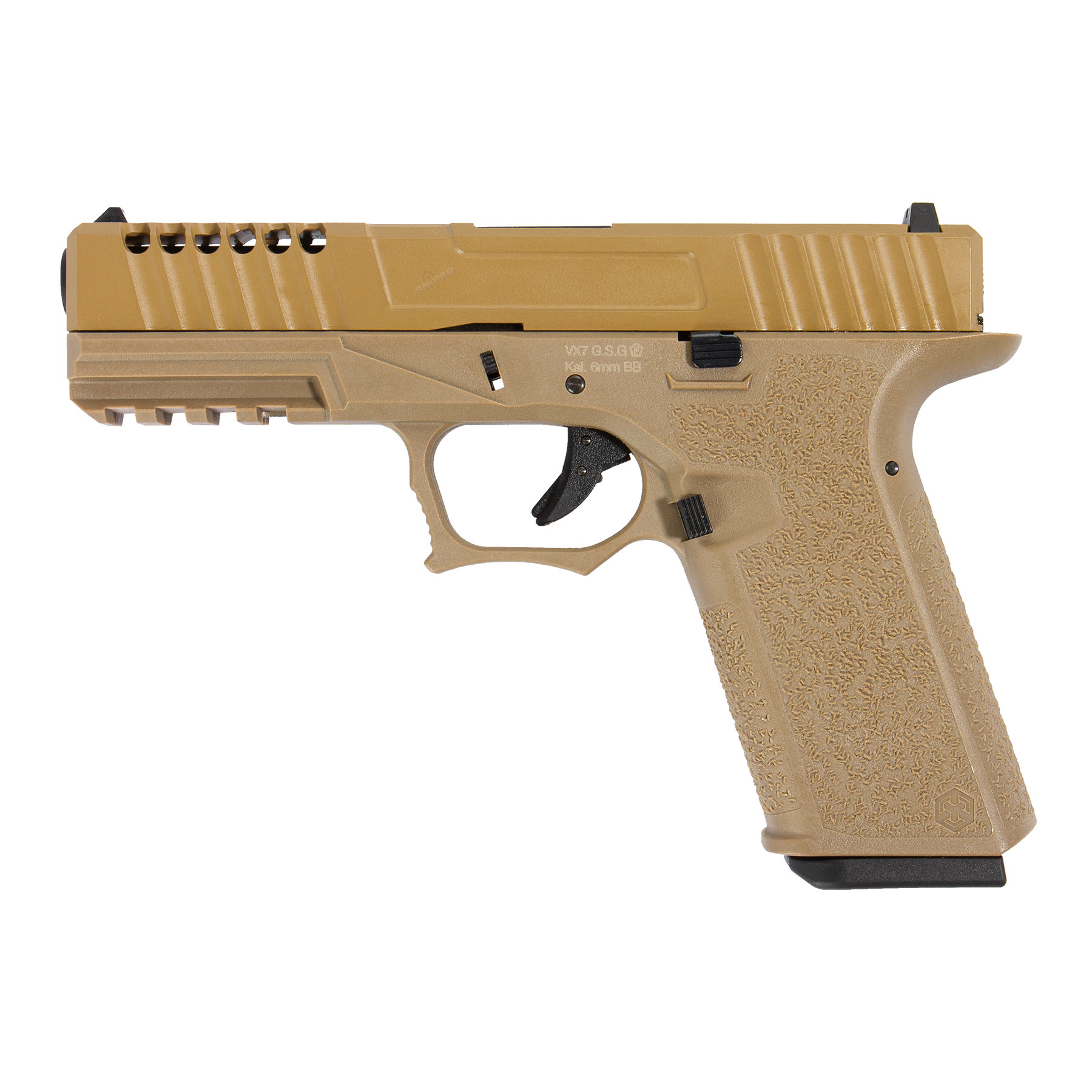AW Custom VX7 Mod.1 GBB Softair Pistole, FDE