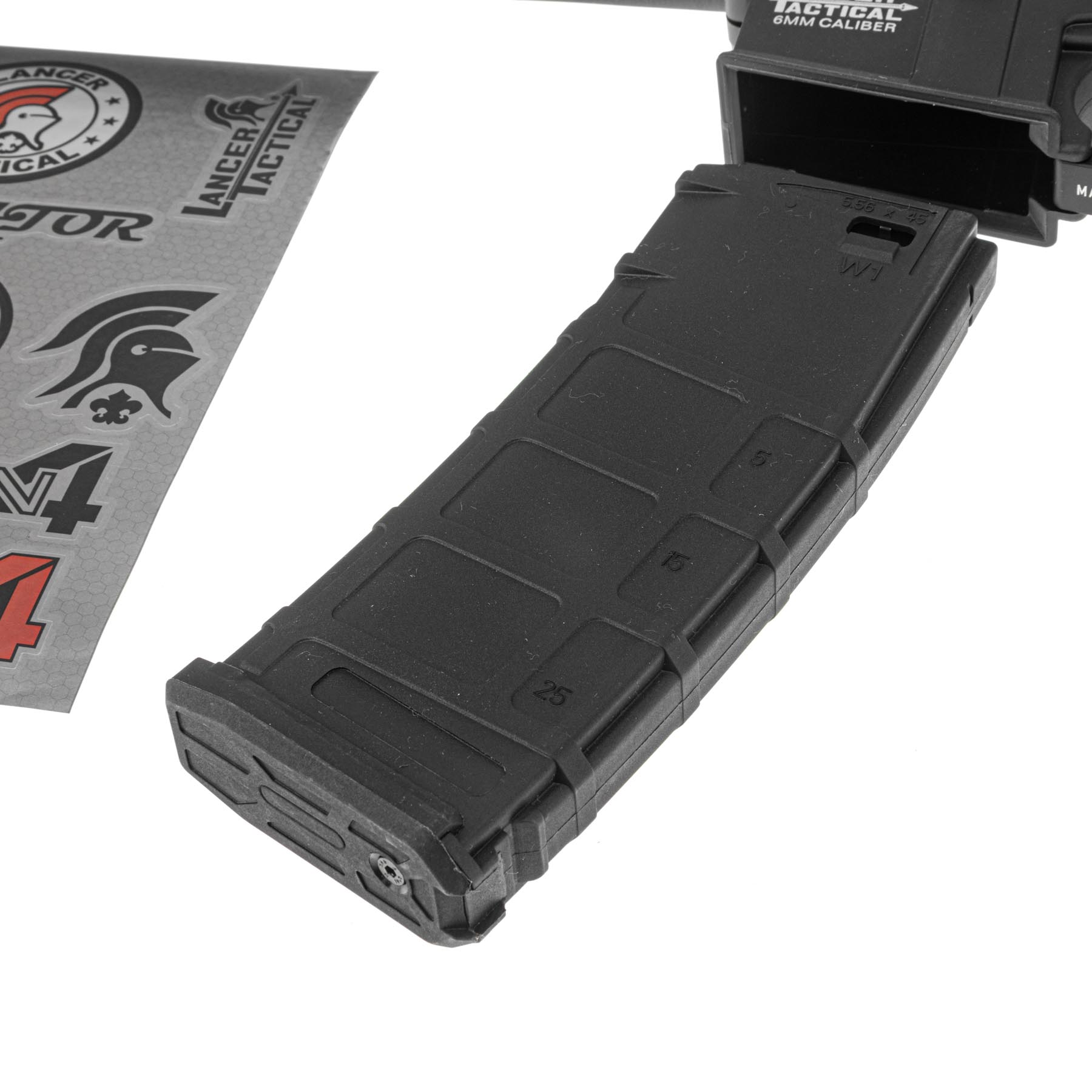 Lancer Archon Gen3 ETU M-Lok 9" M4 (S)AEG, Black/Red