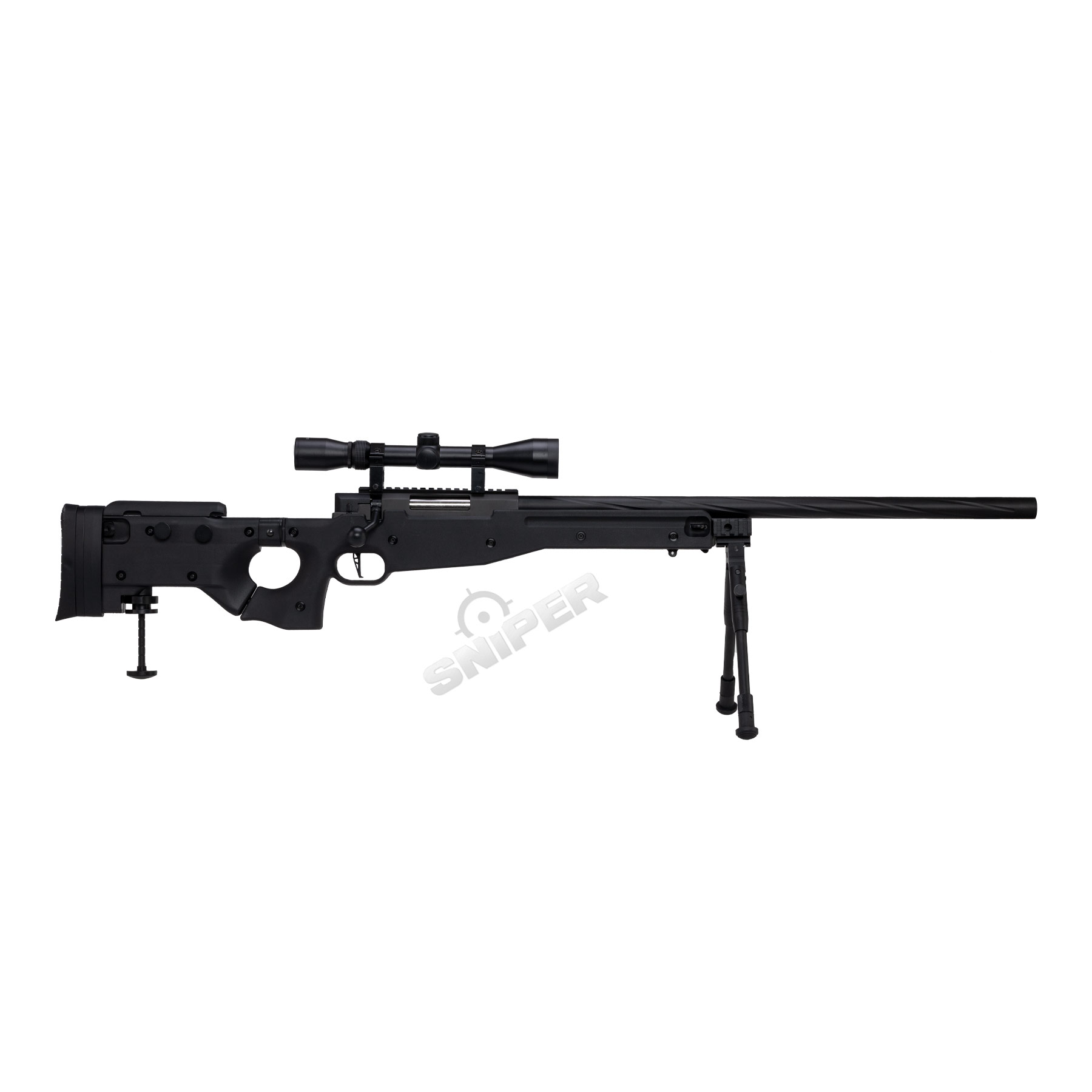 Specna Arms SA-S14 Scharfschützengewehr High-Power w/ Scope & Bipod, Black