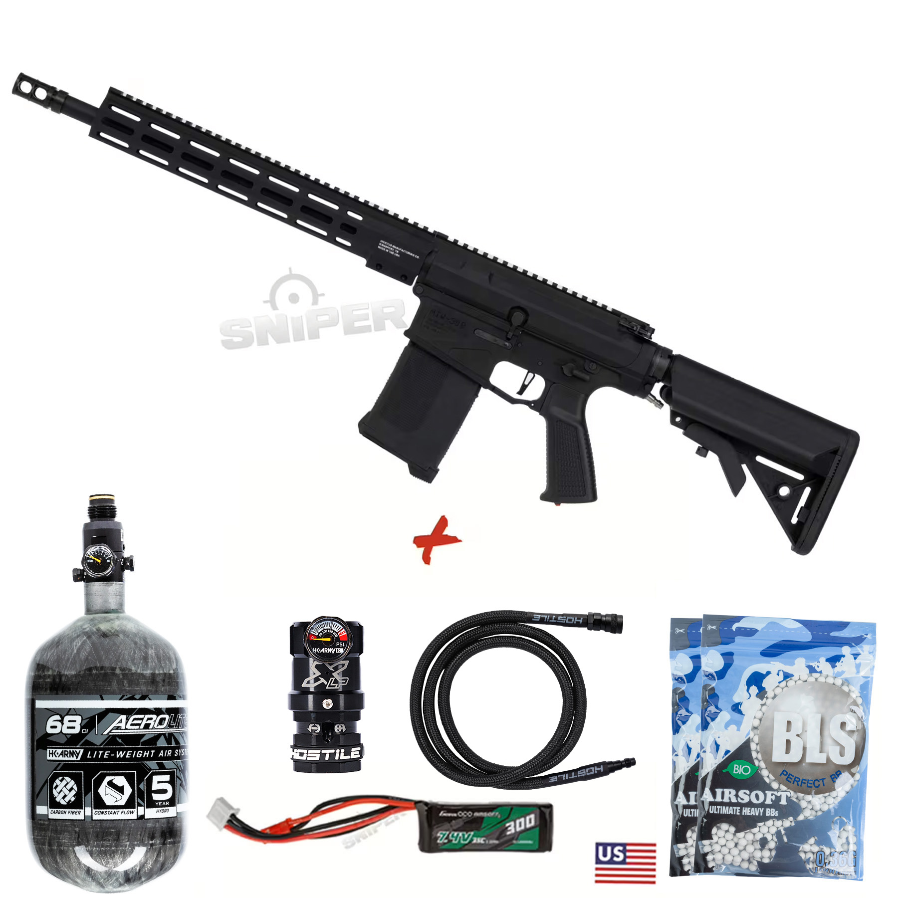 HPA Deal #4 - MTW PKG 308 Tactical Inferno Edition, Black