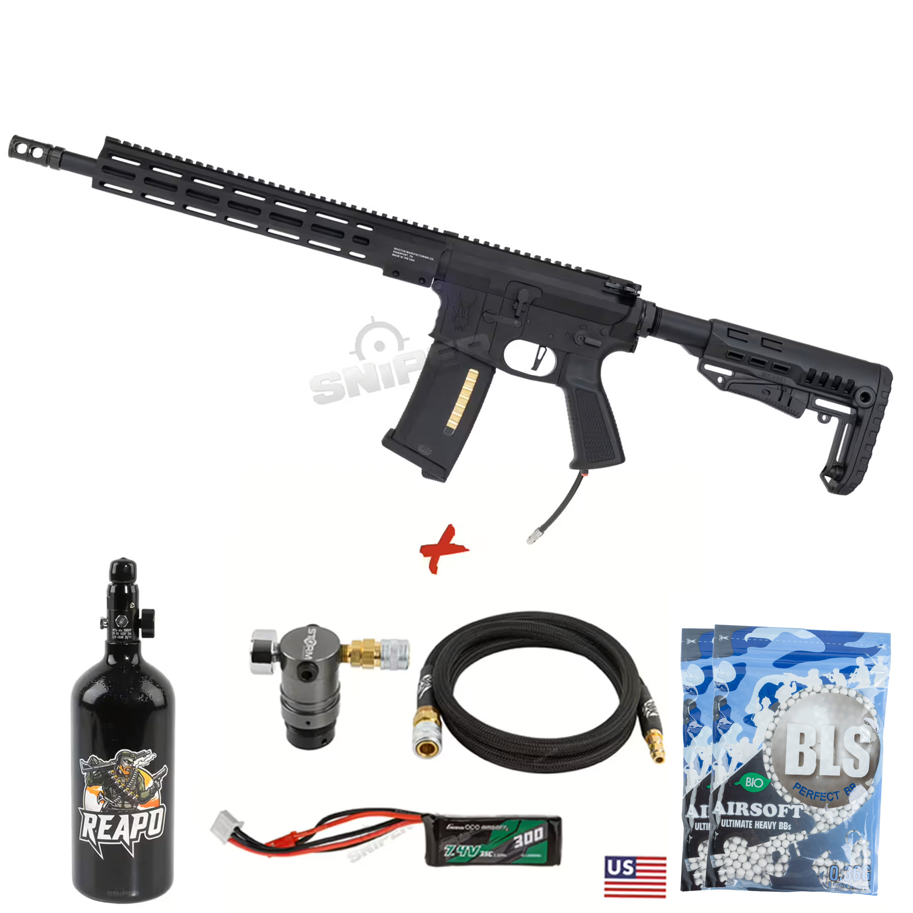 HPA Deal #2 - MTW Billet 14,5" Tactical Inferno Edition Gen. 3, Black