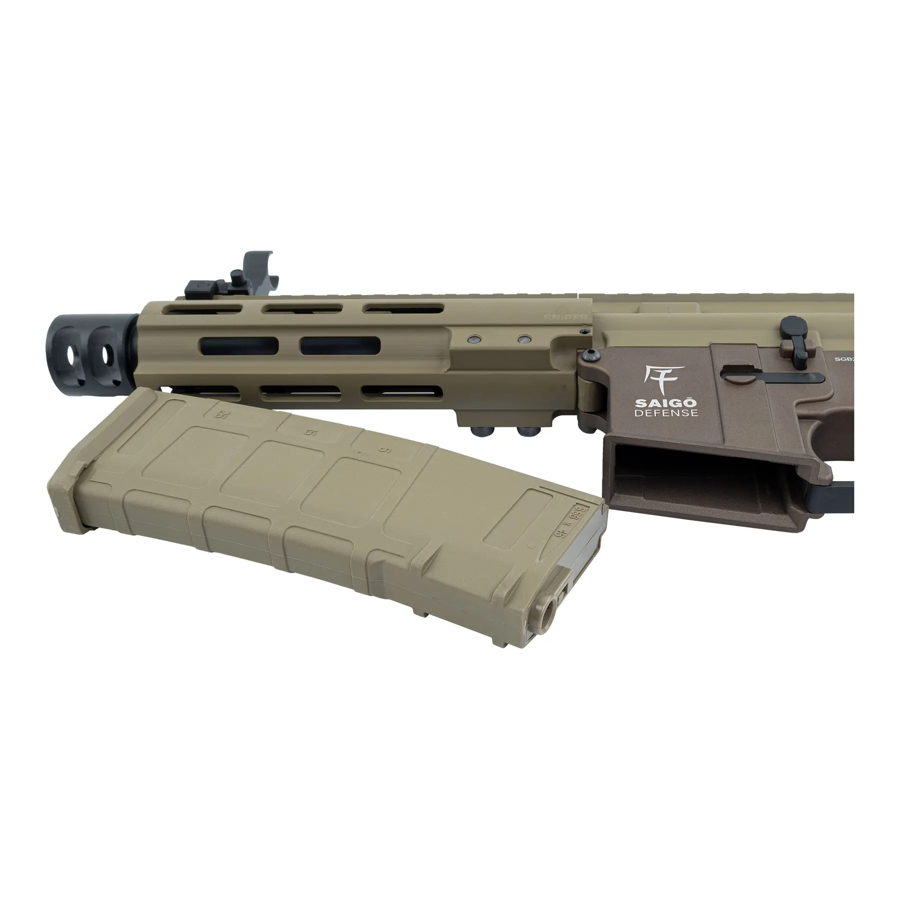 Saigo Defense Bushido Rei ETU M4 (S)AEG, Tan