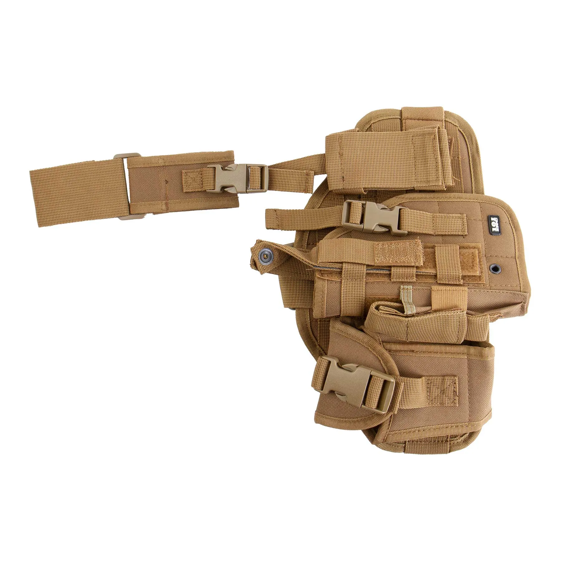 Oberschenkelholster Tan, Sand, für Linkshänder