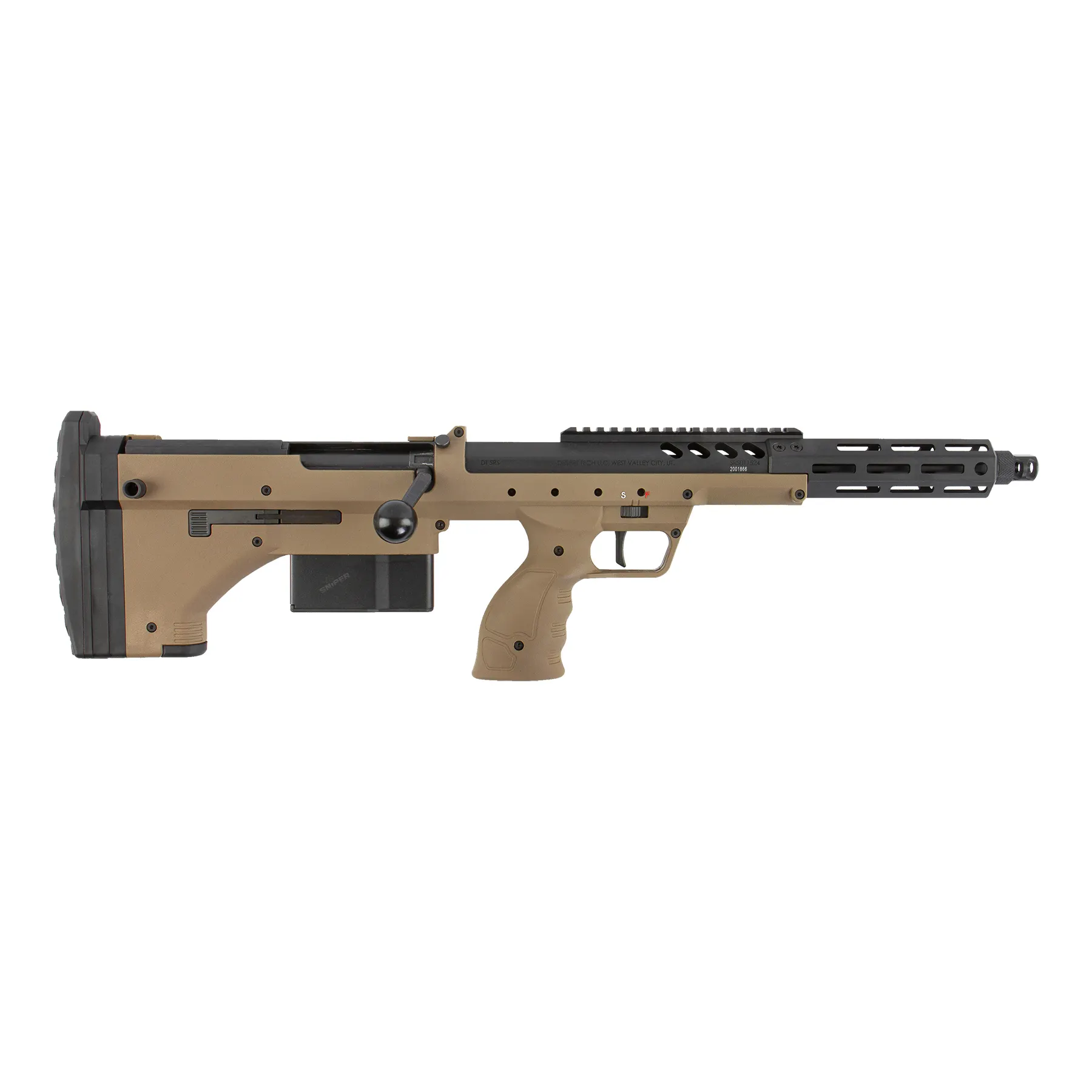Silverback SRS A2/M2 16" pull-bolt Scharfschützengewehr, FDE