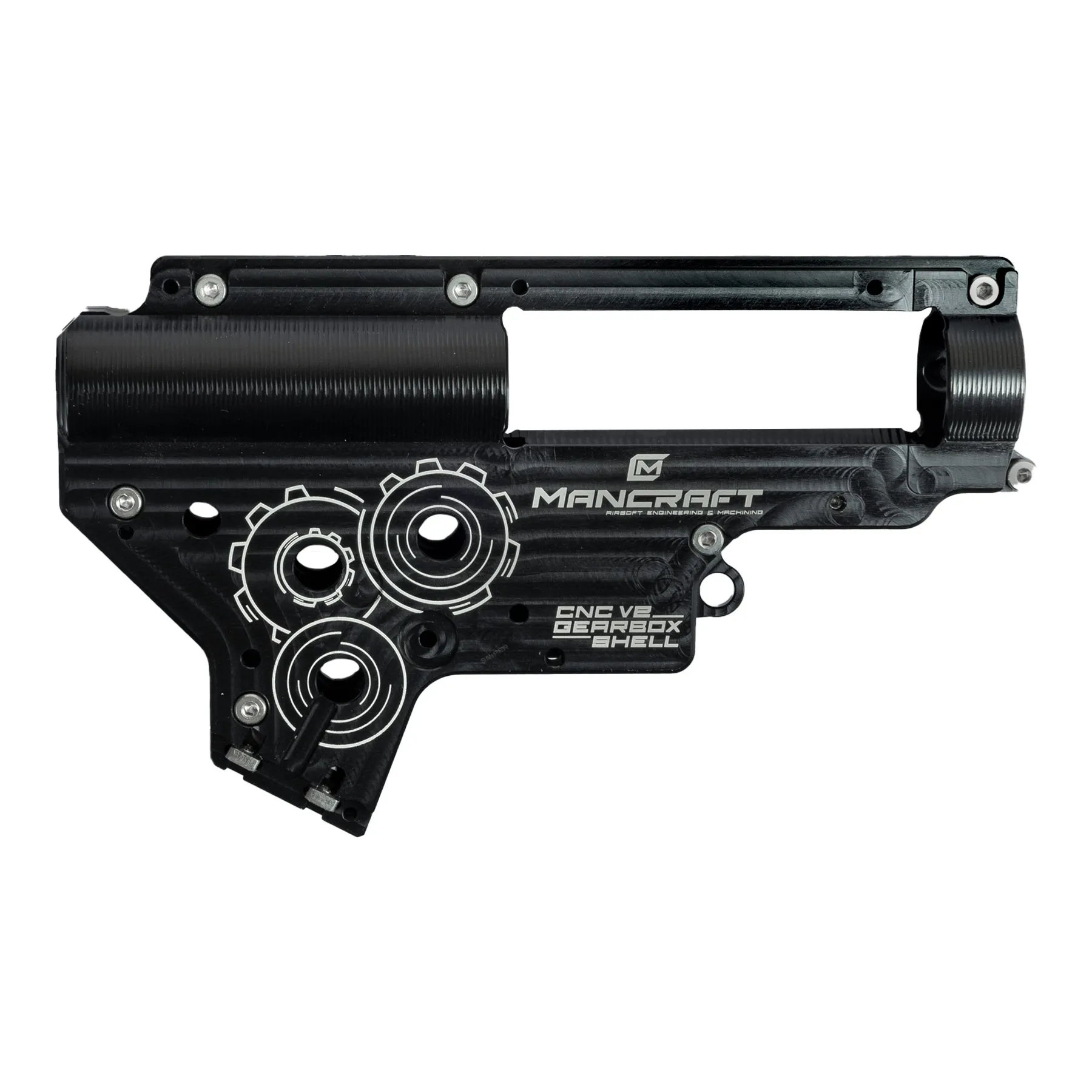 CNC Gearbox V2 8mm QSC, Black