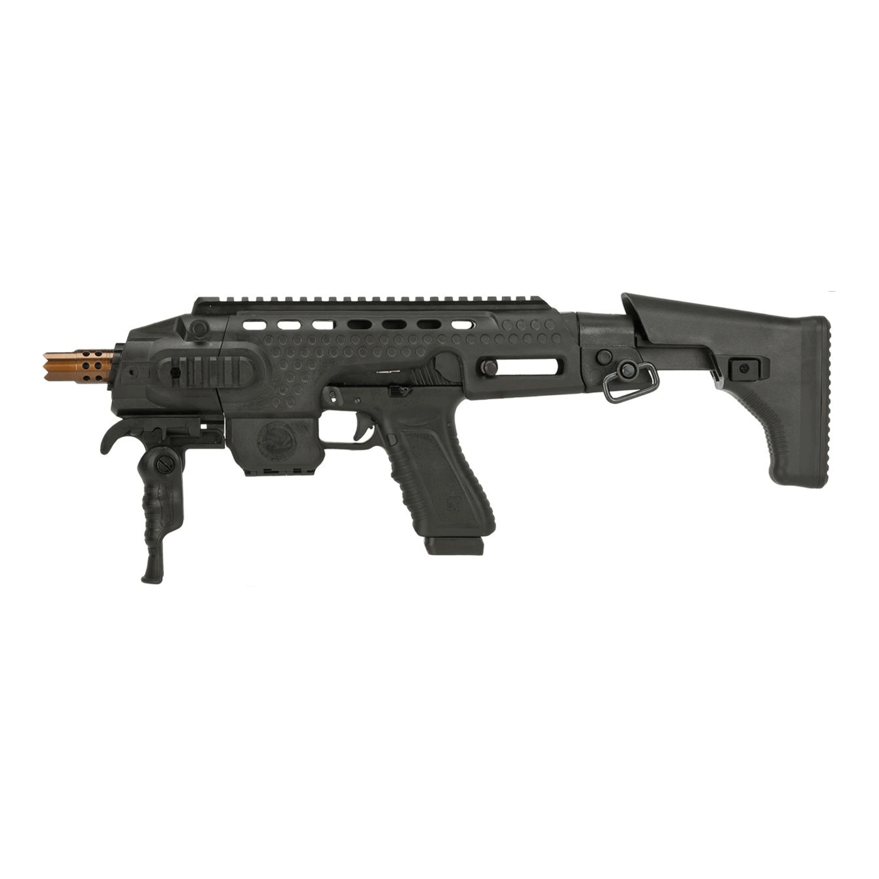 APS Action Combat Pistole CO2, Black