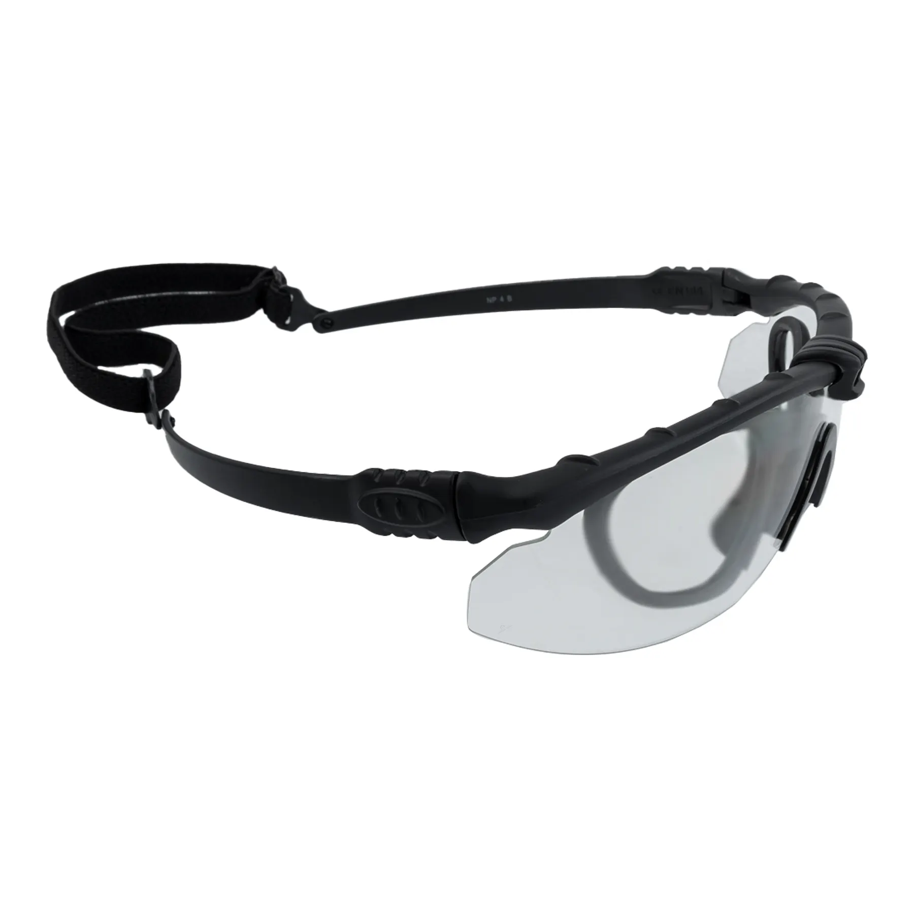 NP Battle Pro´s Schutzbrille mit Einsatz Black, Clear Lense