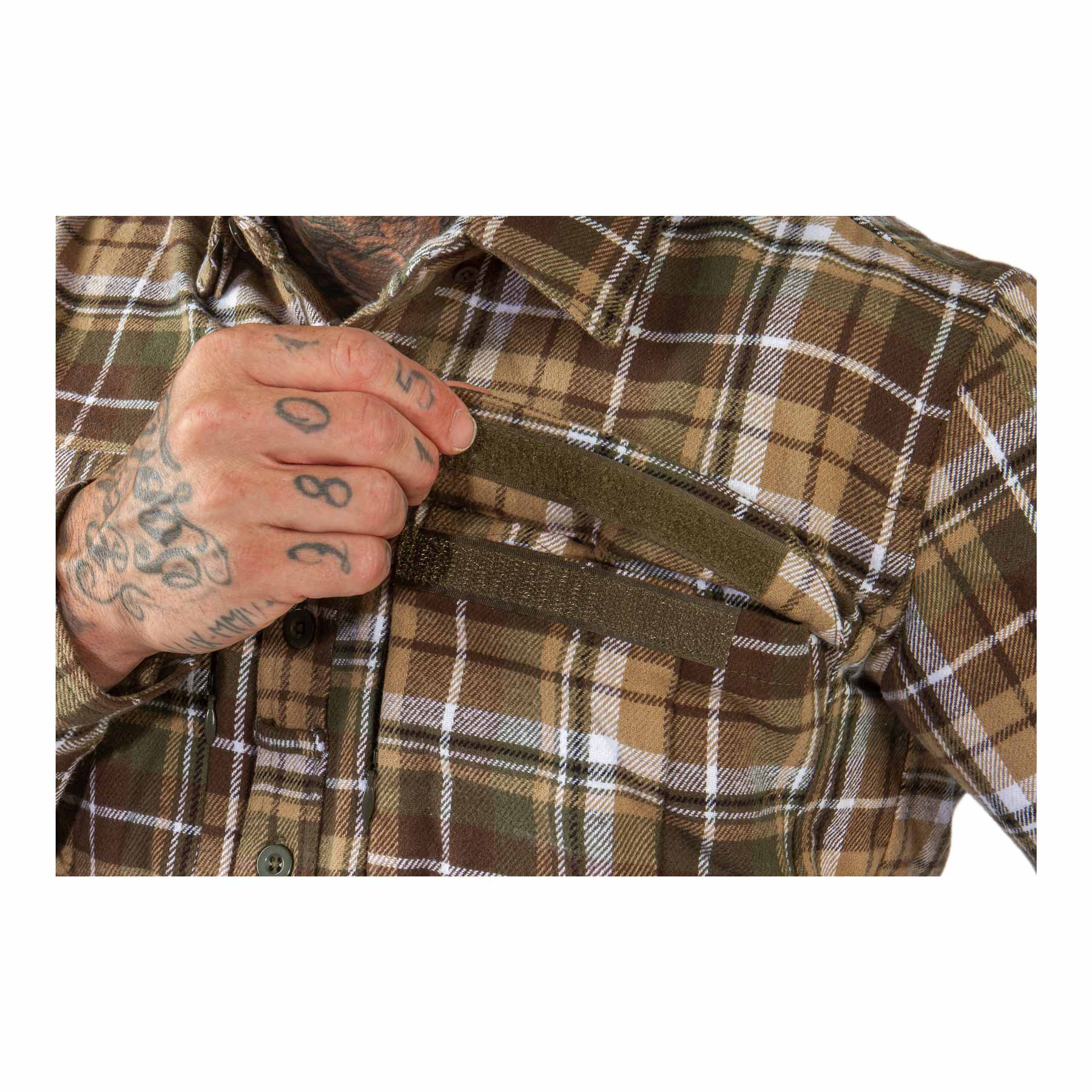 Contractor Shirt, Brown & Green M