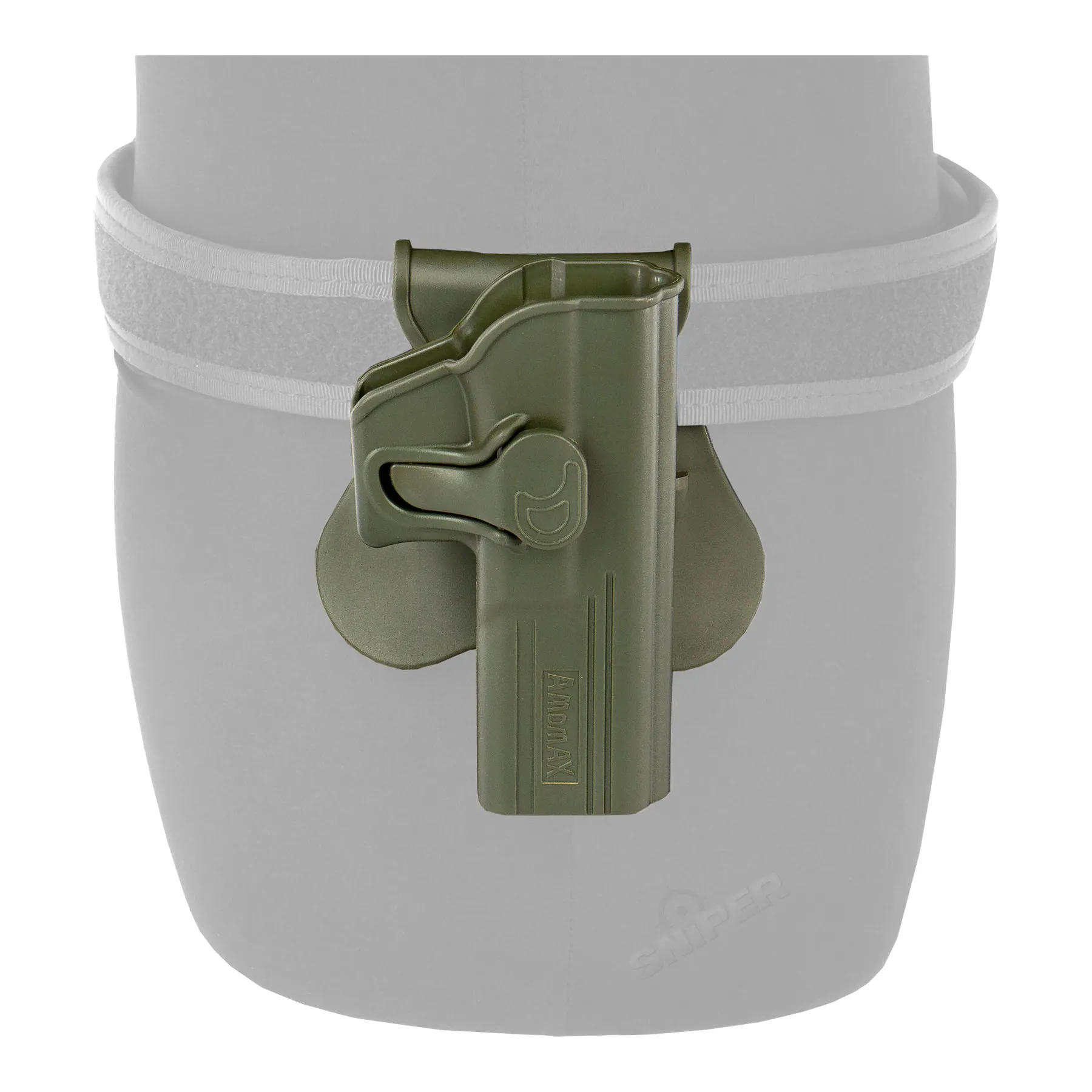 Formholster für Glock17, rechts, OD