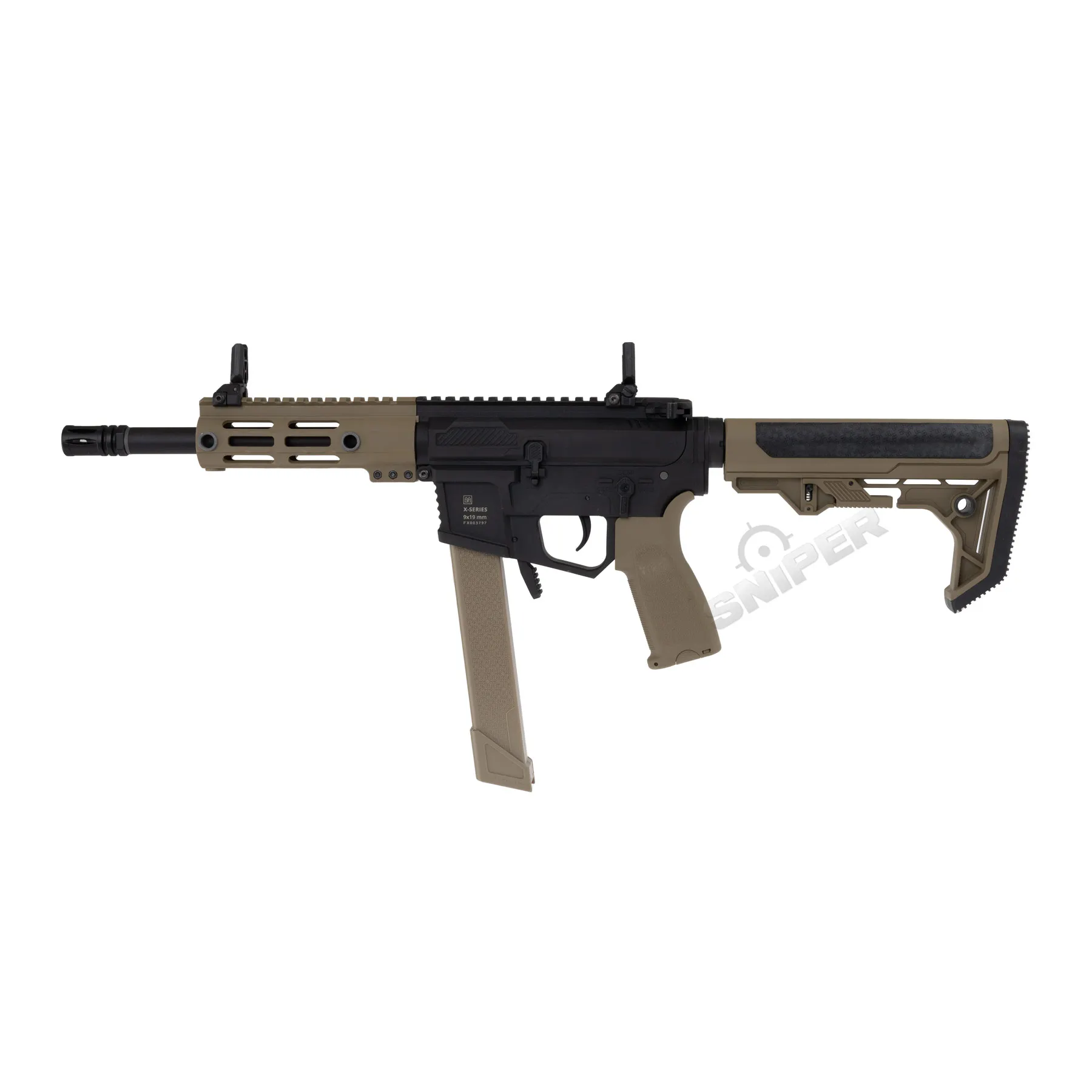 Specna Arms SA-FX01 Flex < 0,5 Joule Softair Gewehr w/ Gate X-ASR, Half-Tan