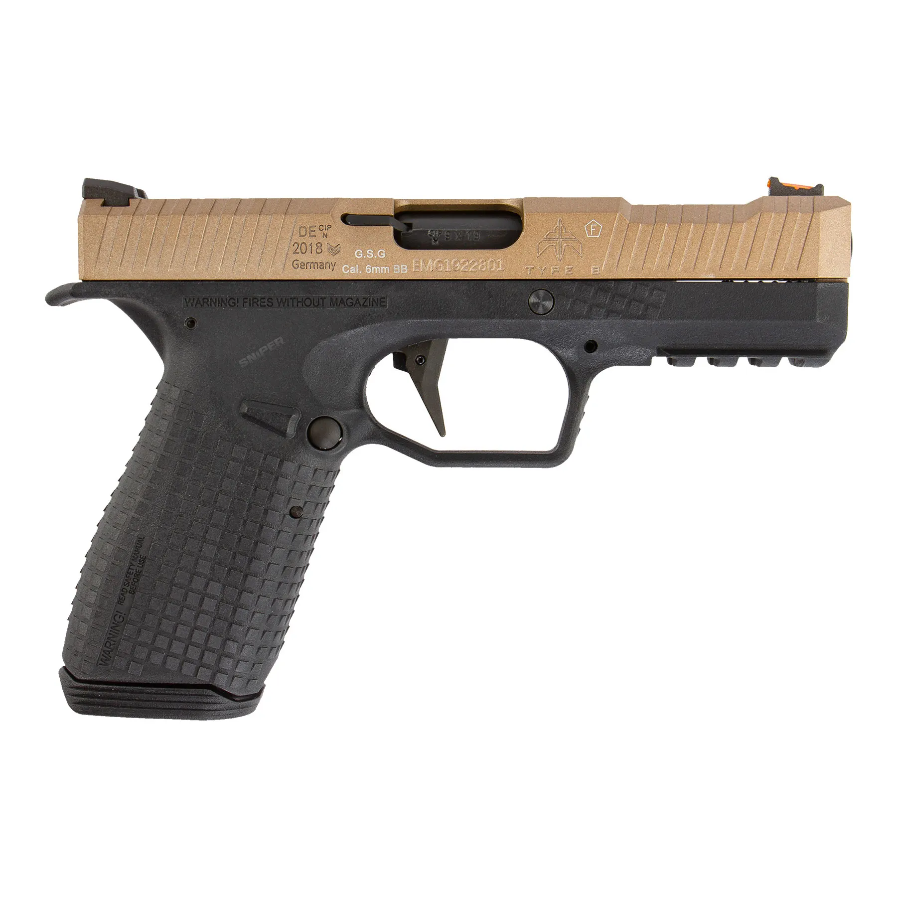 Archon Firearms Type B Pistol GBB, Black