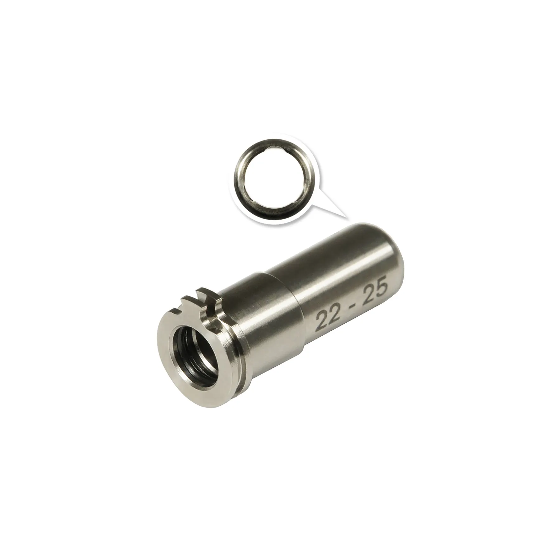 Maxx CNC Titanium Adjustable Air Seal Nozzle, 22-25mm