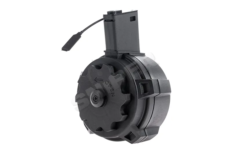 M4 / M16 Auto Winding Attack Drum Mag, Black M4 / M16 Auto Winding Attack Drum Mag, Black